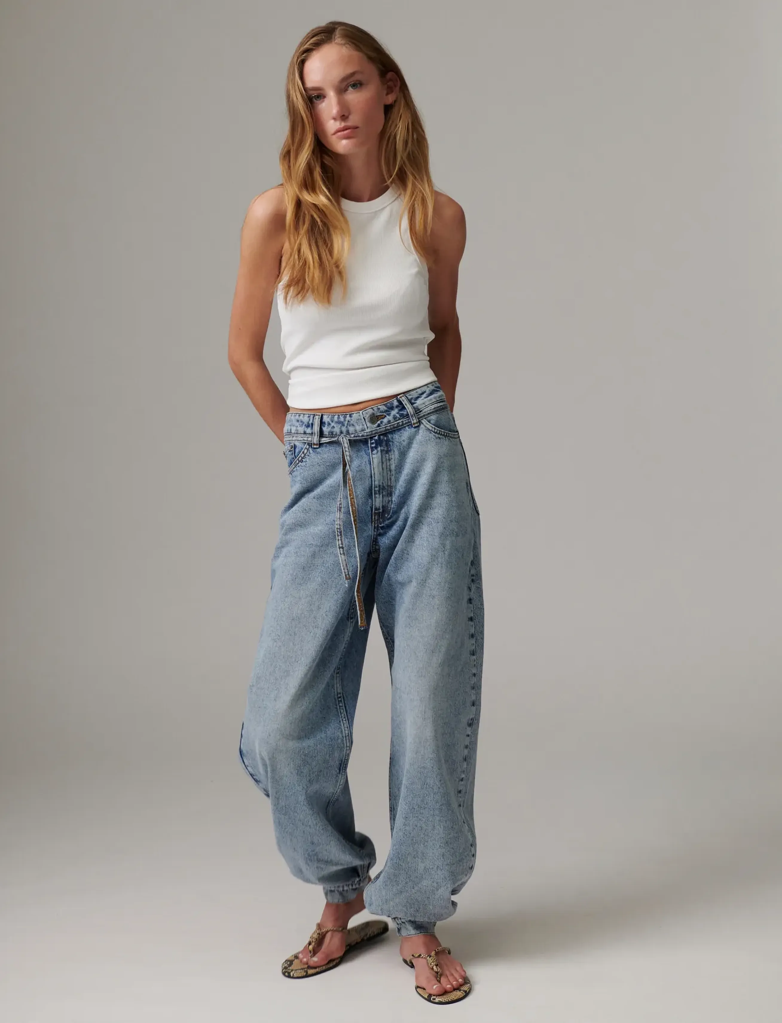 Day Birger et Mikkelsen DAYBlaire Cuff - Soft Denim Structu - Barrel-teksad - LIGHT BLUE / blue