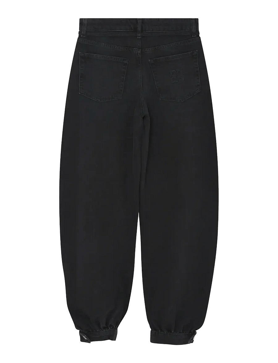 Day Birger et Mikkelsen - DAYBlaire Cuff - Soft Denim Structu - barrel jeans - washed black - 2