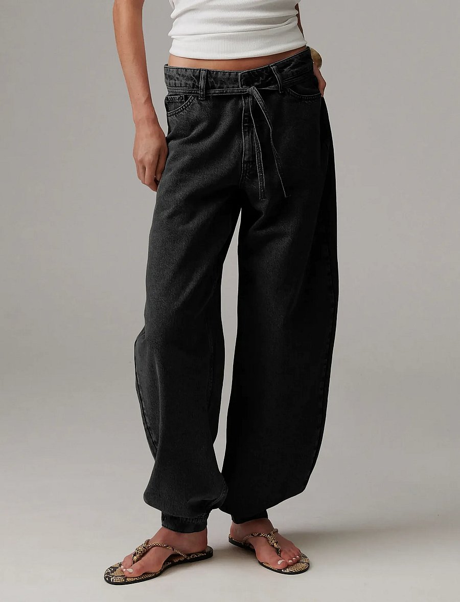 Day Birger et Mikkelsen - DAYBlaire Cuff - Soft Denim Structu - barrel jeans - washed black - 0