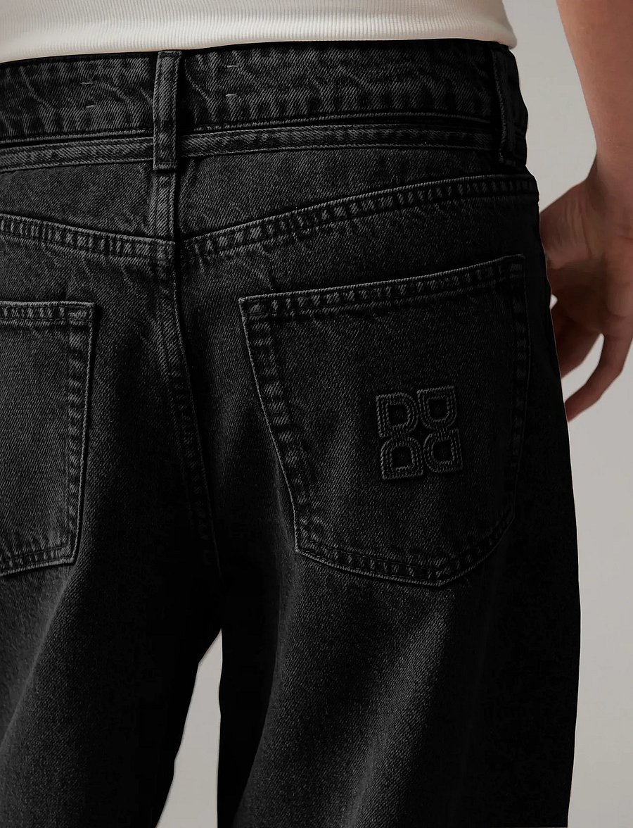 Day Birger et Mikkelsen - DAYBlaire Cuff - Soft Denim Structu - barrel jeans - washed black - 4