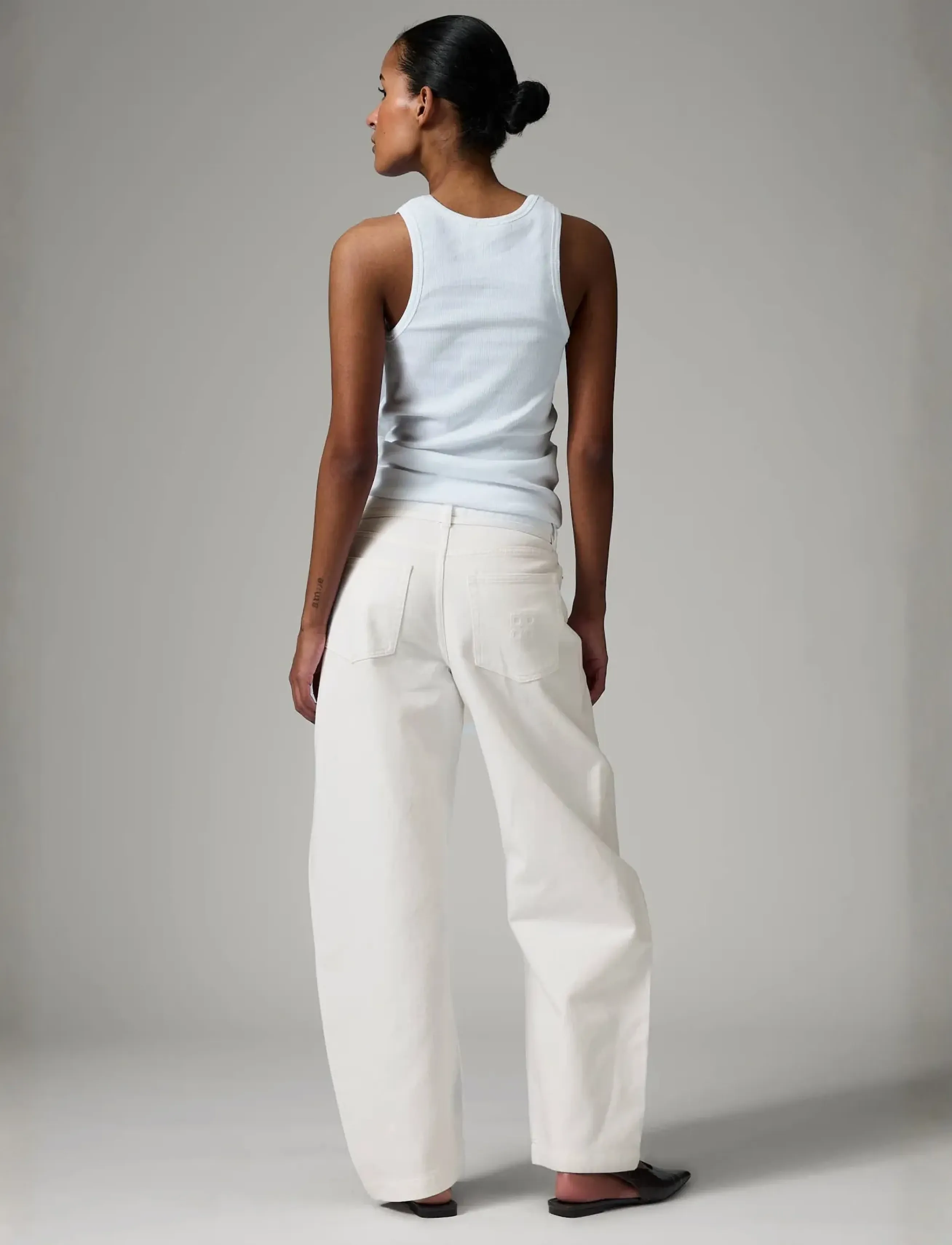 Day Birger et Mikkelsen - Blaire - Soft White Denim - barrel jeans - jet stream - 4