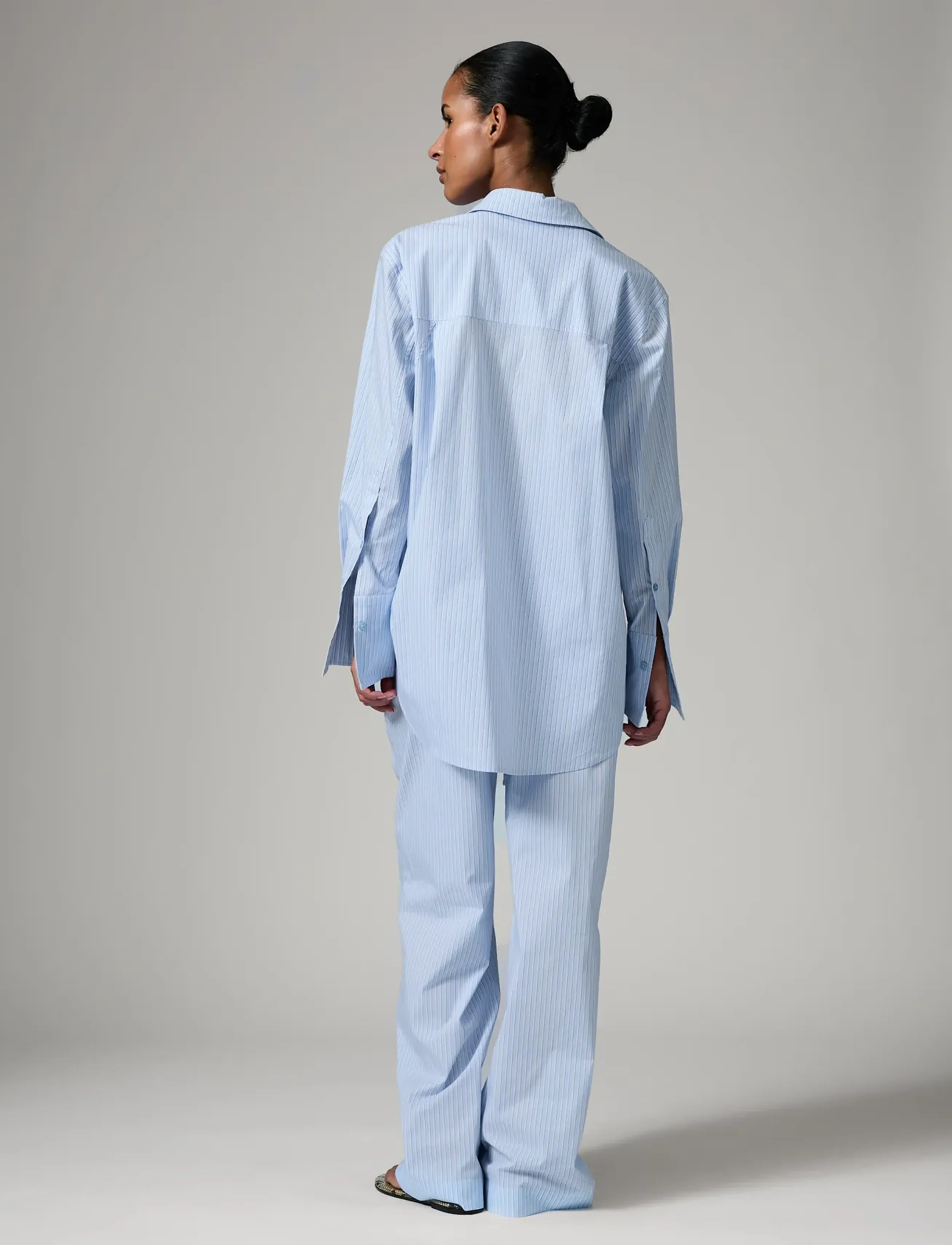 Day Birger et Mikkelsen - DAYZena - Daylounge Stripe - vida byxor - chambray blue - 4