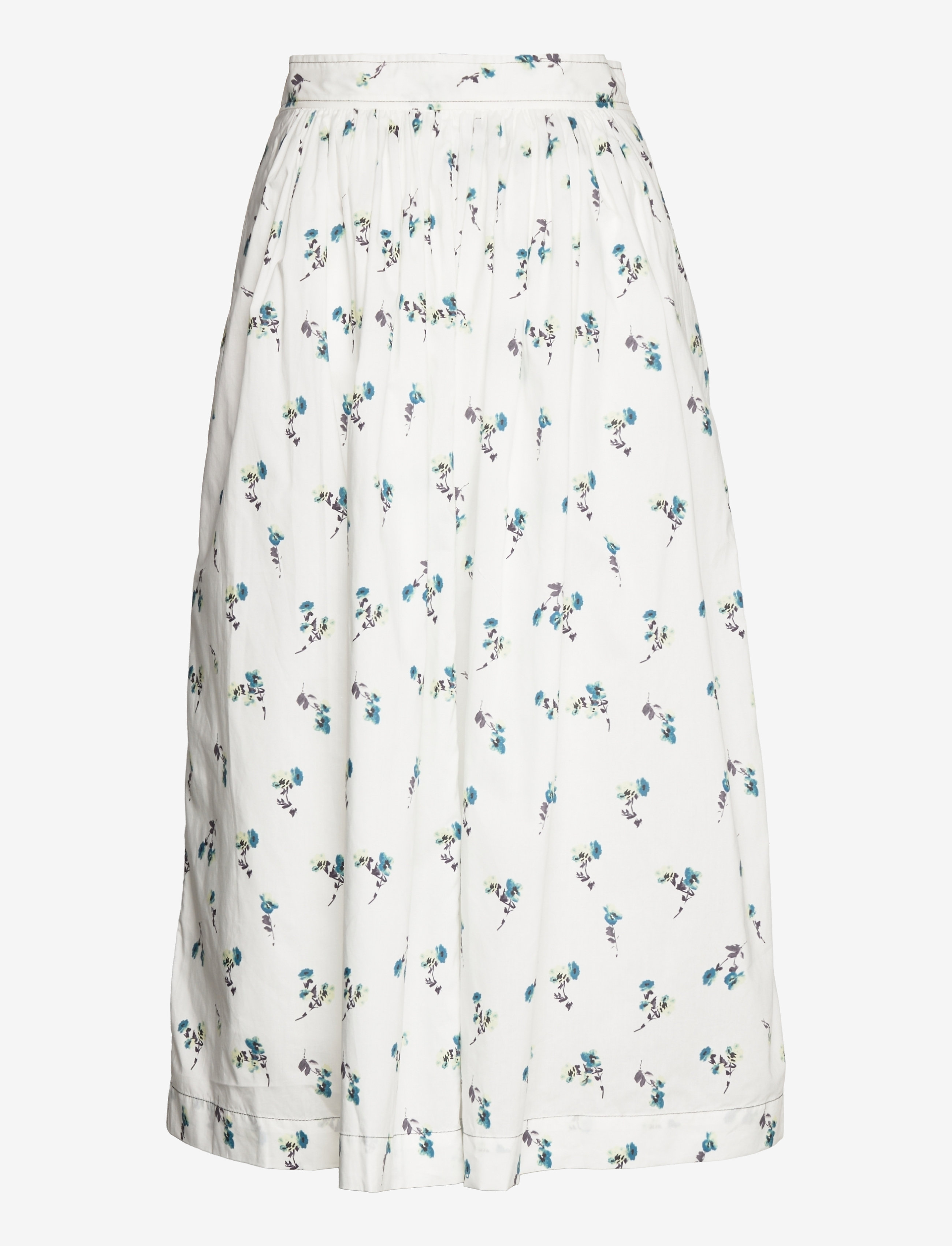 Day Birger et Mikkelsen - Edith - Flower Bouquet - midi skirts - petrol bouquet - 2