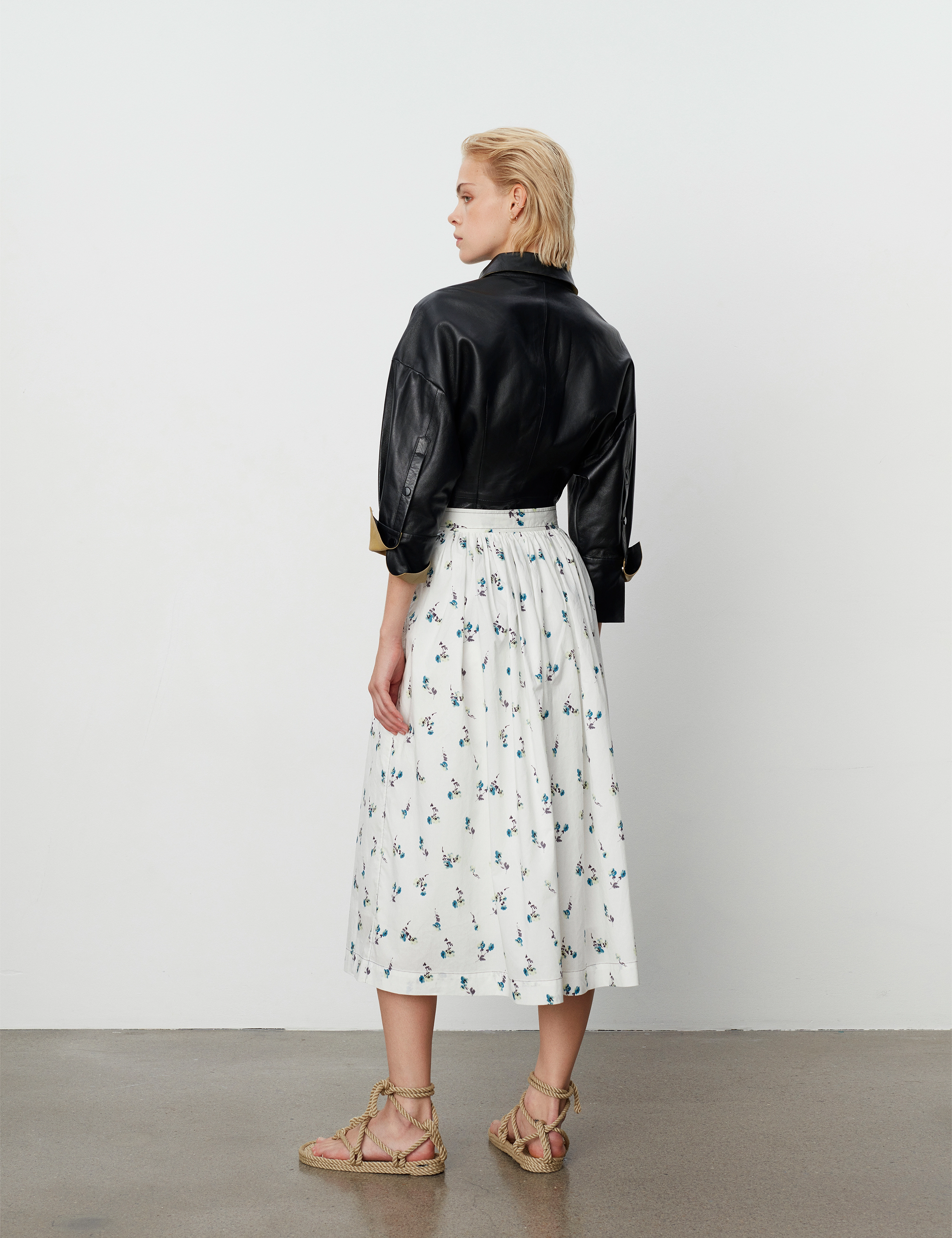 Day Birger et Mikkelsen - Edith - Flower Bouquet - midi skirts - petrol bouquet - 5