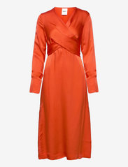 Day Birger et Mikkelsen - Mila - Fluid Texture - midi dresses - spicy orange - 0