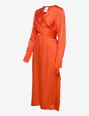 Day Birger et Mikkelsen - Mila - Fluid Texture - midi dresses - spicy orange - 2