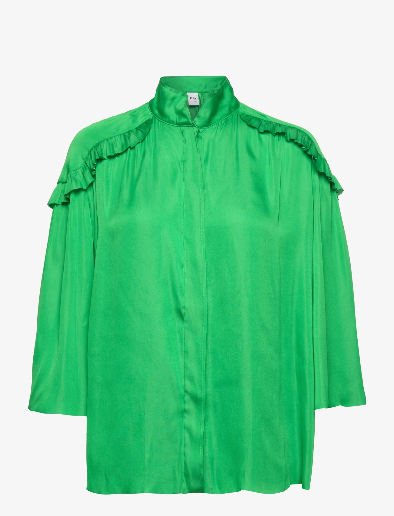 Day Birger et Mikkelsen - Mateo - Modern Drape - long-sleeved blouses - kelly green - 0