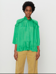 Day Birger et Mikkelsen - Mateo - Modern Drape - long-sleeved blouses - kelly green - 5