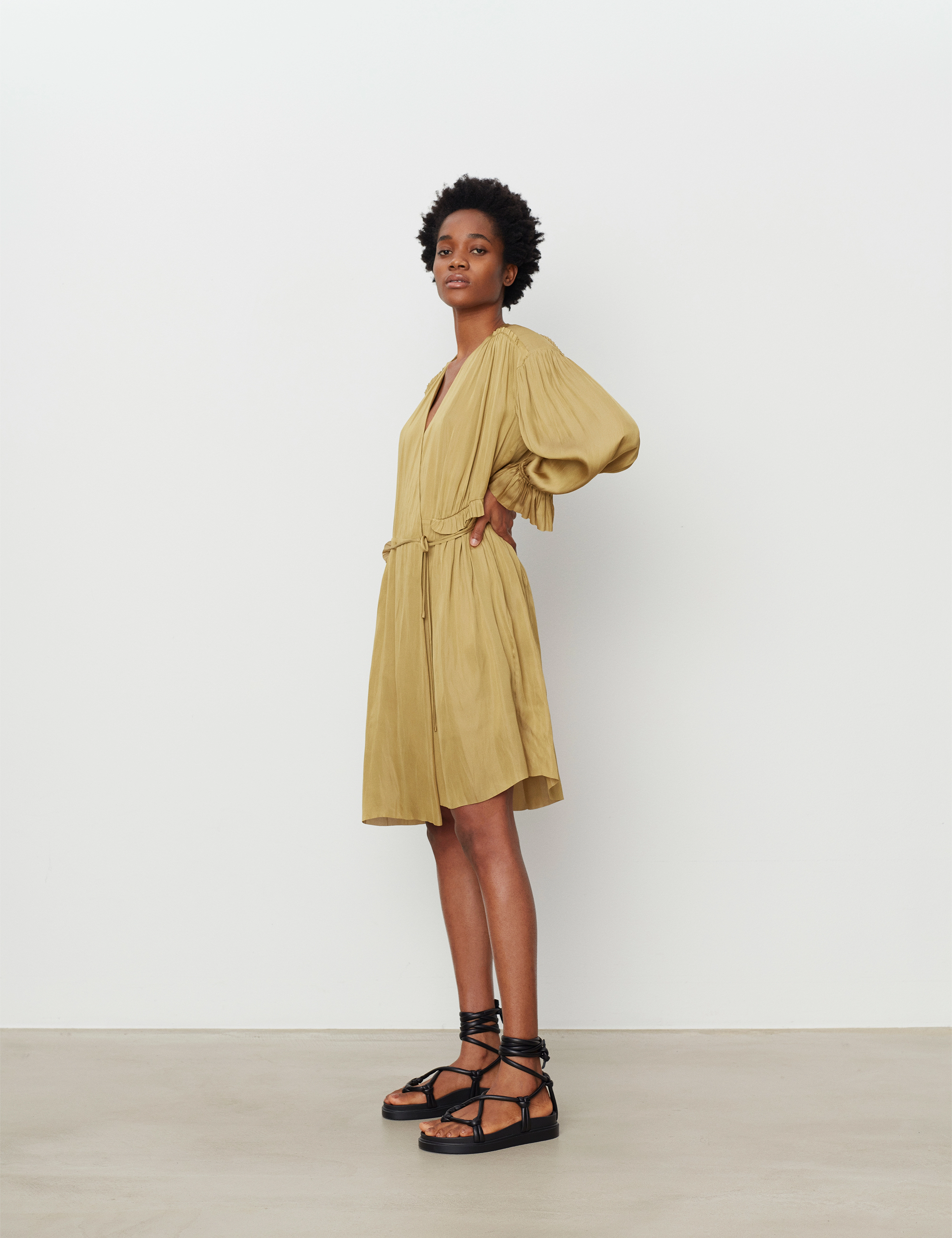 Day Birger et Mikkelsen - Sophie - Modern Drape - wrap dresses - khaki - 3