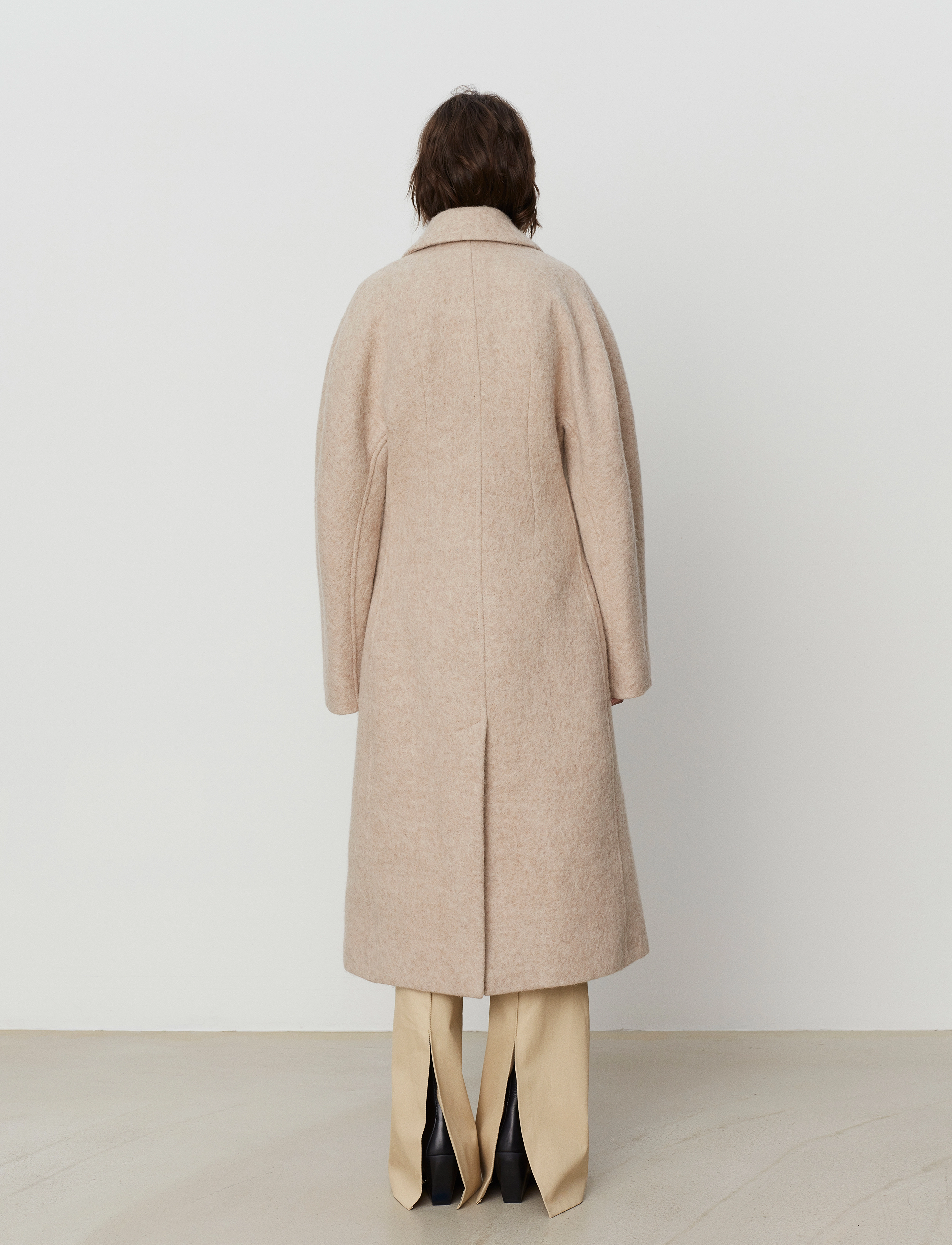 Day Birger et Mikkelsen - Sigga - Fluffy Wool Blend - pale khaki - 4