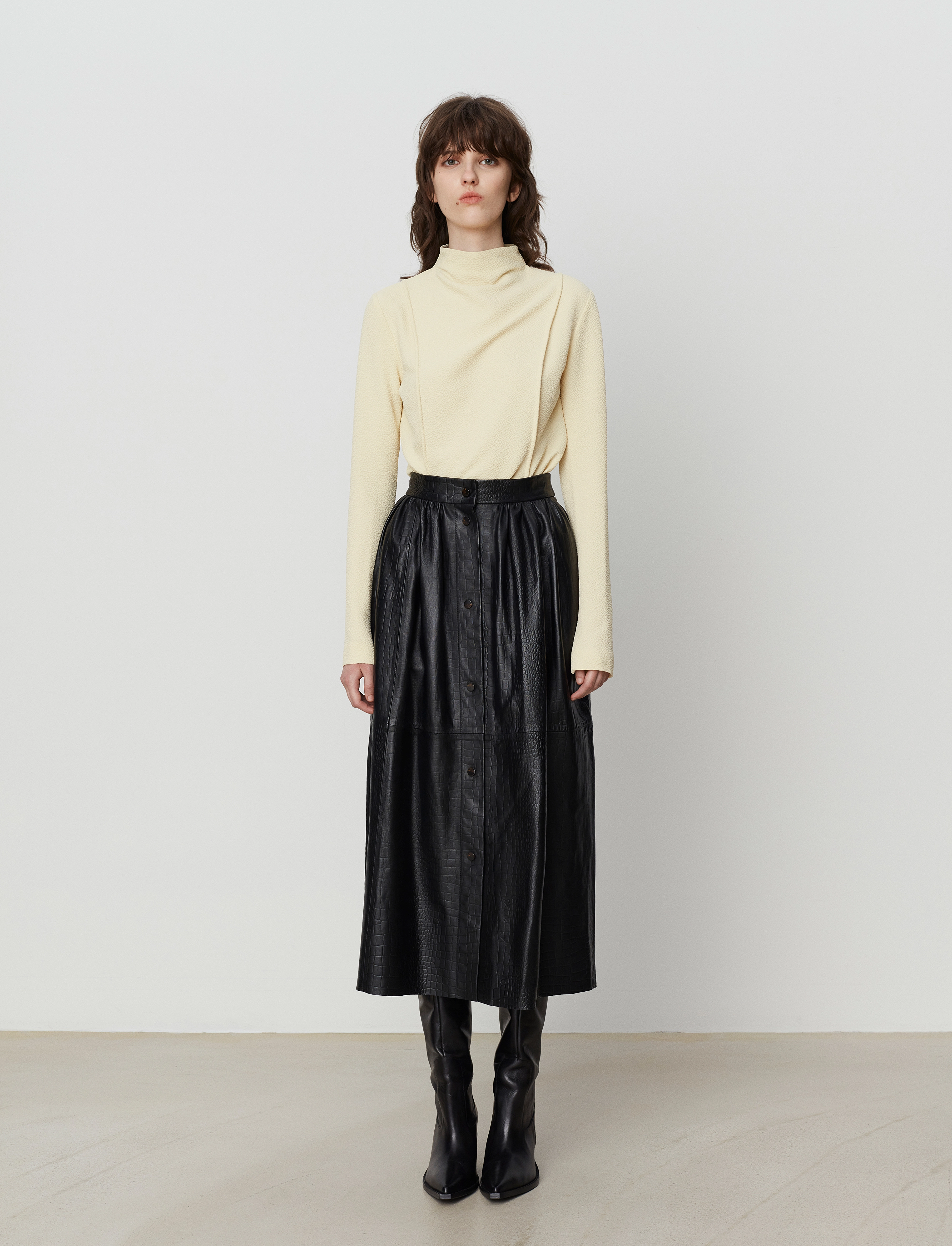 Day Birger et Mikkelsen - Edith - Lamb Croco - black - 2