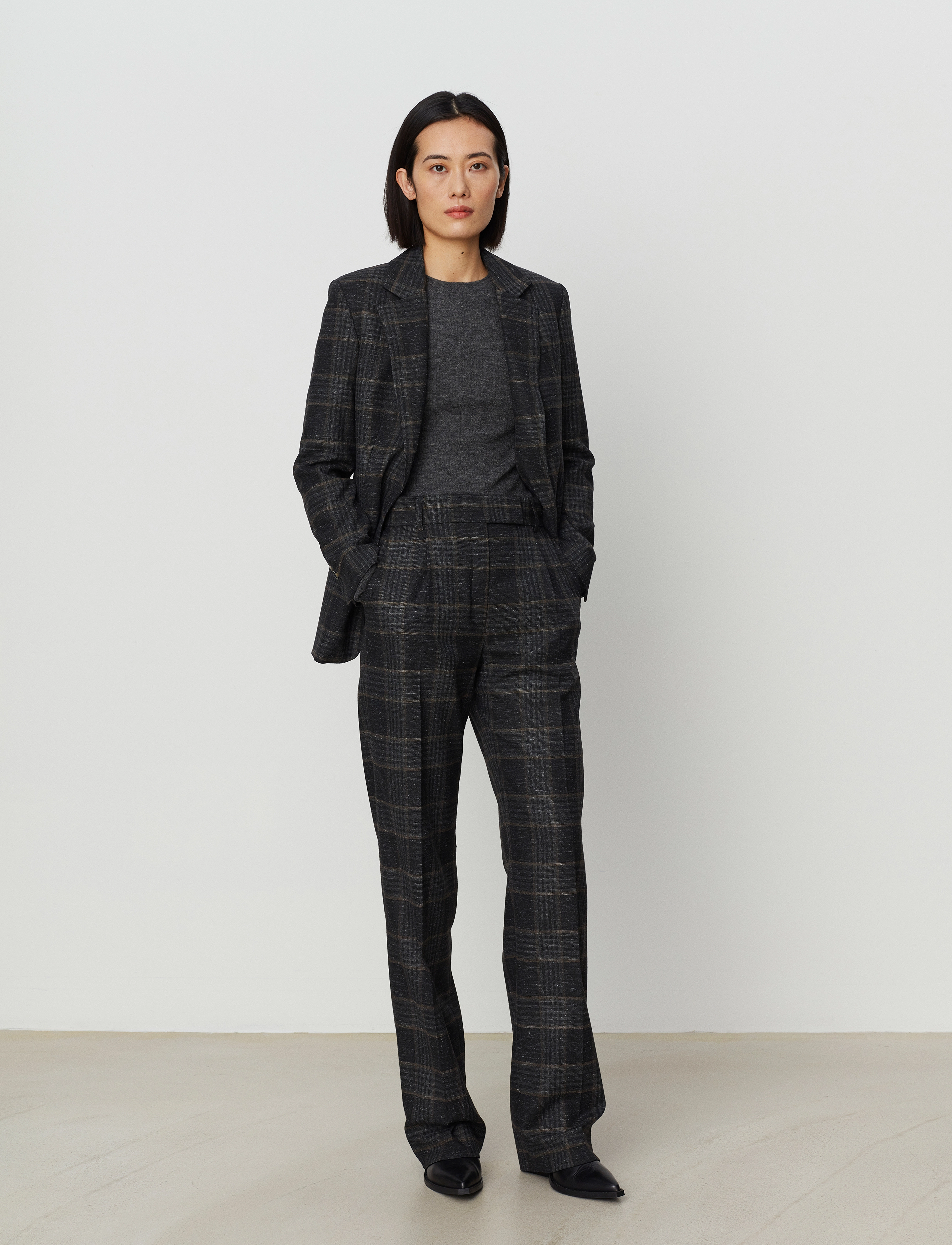 Day Birger et Mikkelsen - Elton - Wonderful Check - dark grey melange - 2