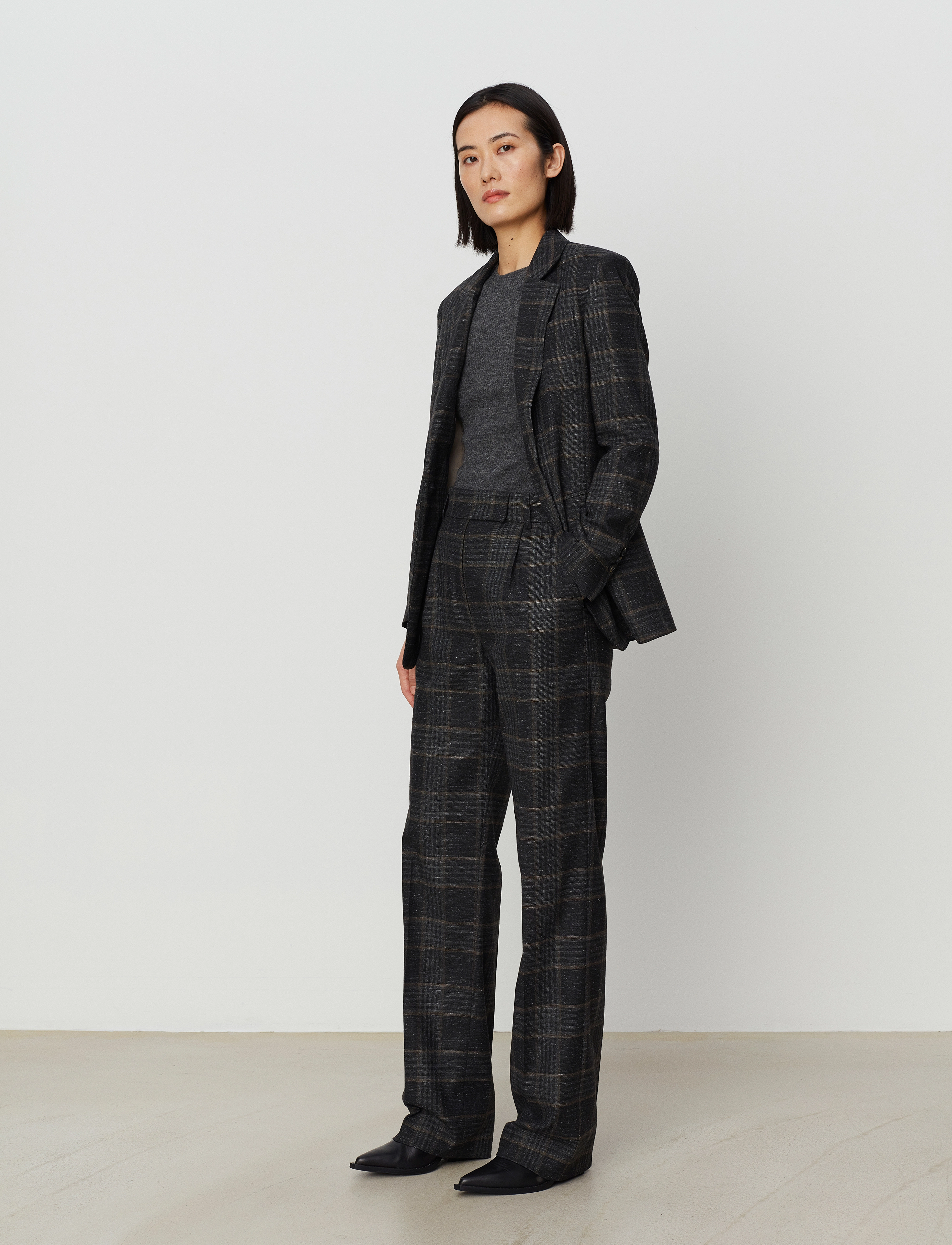 Day Birger et Mikkelsen - Elton - Wonderful Check - dark grey melange - 4