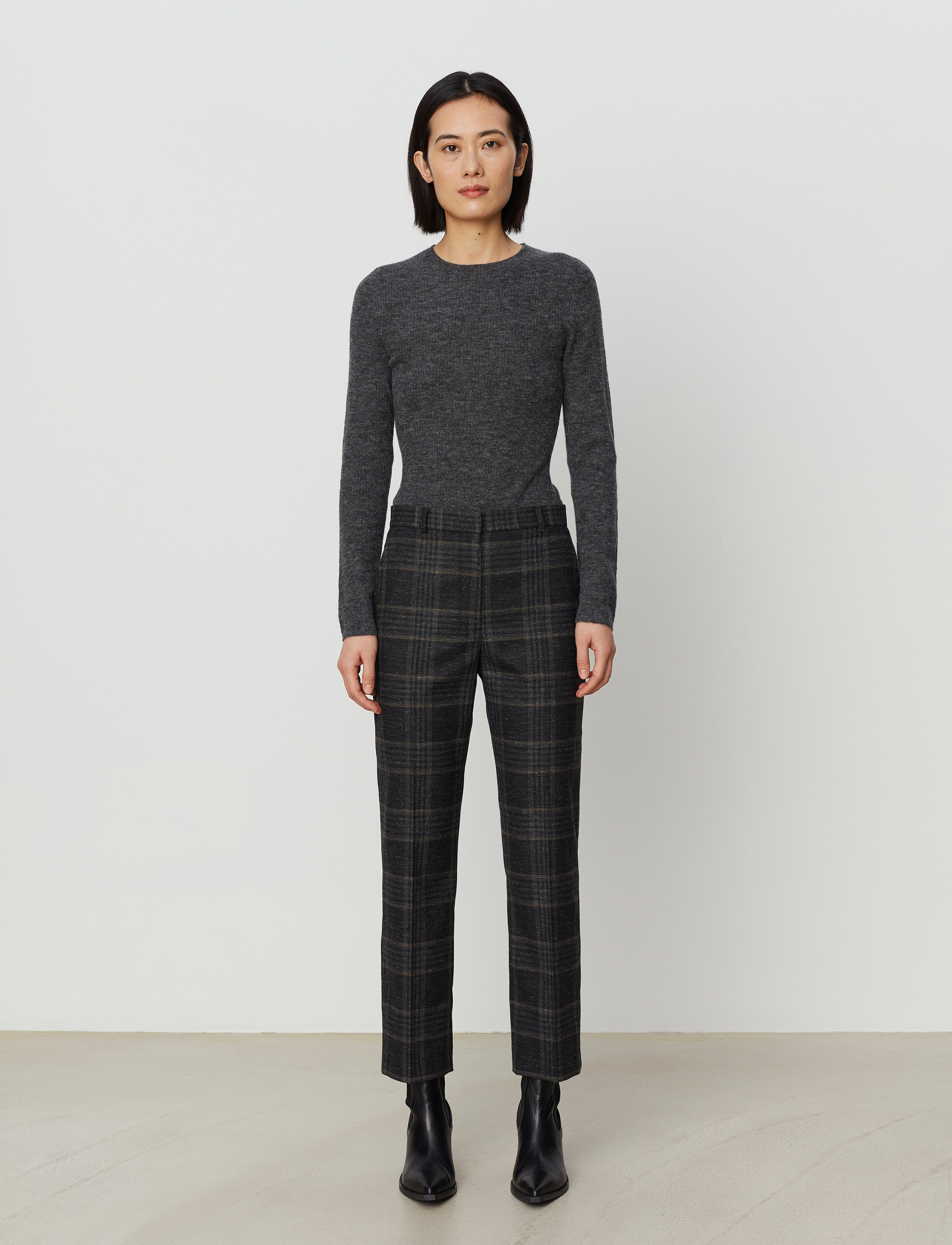 Day Birger et Mikkelsen - Classic Lady - Wonderful Check - dark grey melange - 2