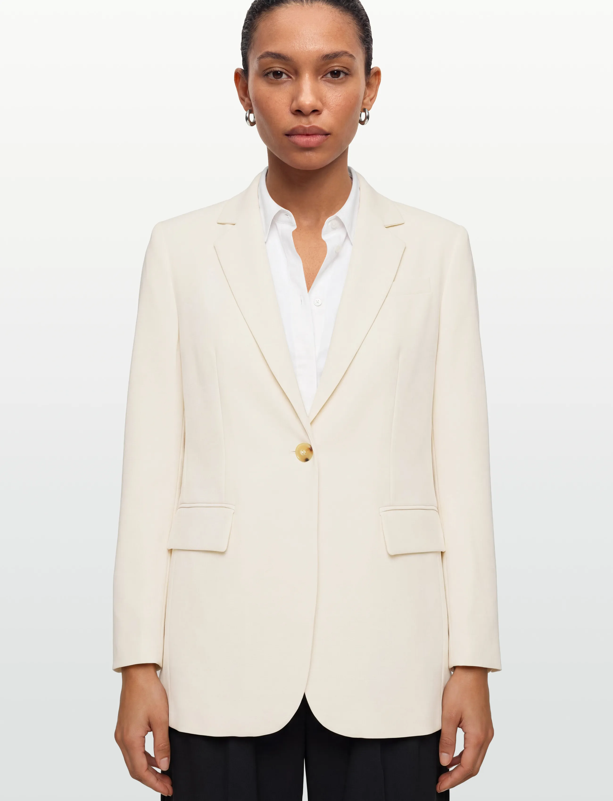 Day Birger et Mikkelsen - Elton - Classic Gabardine - Ühes joones nööpidega bleiserid - ivory shade - 3