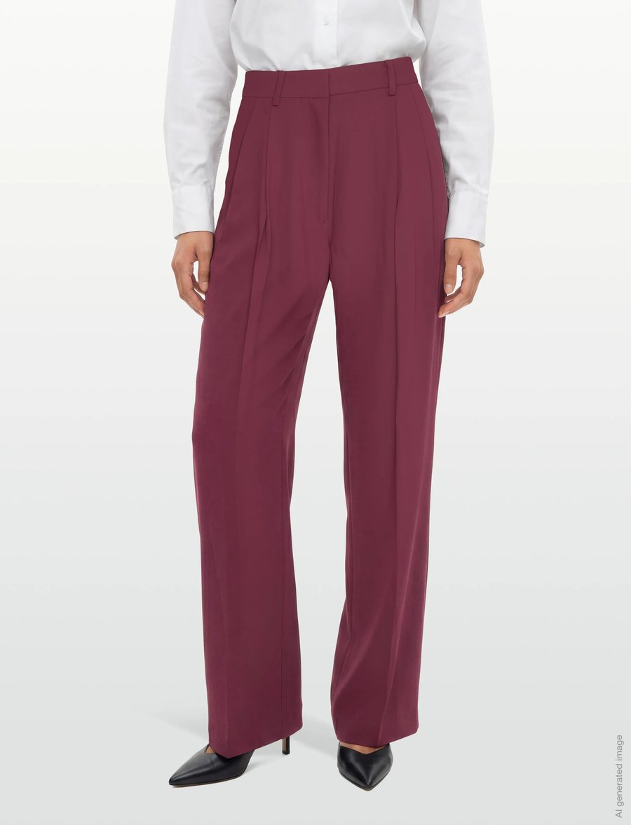 Day Birger et Mikkelsen - Enzo - Classic Gabardine - laia säärega püksid - tawny port - 3