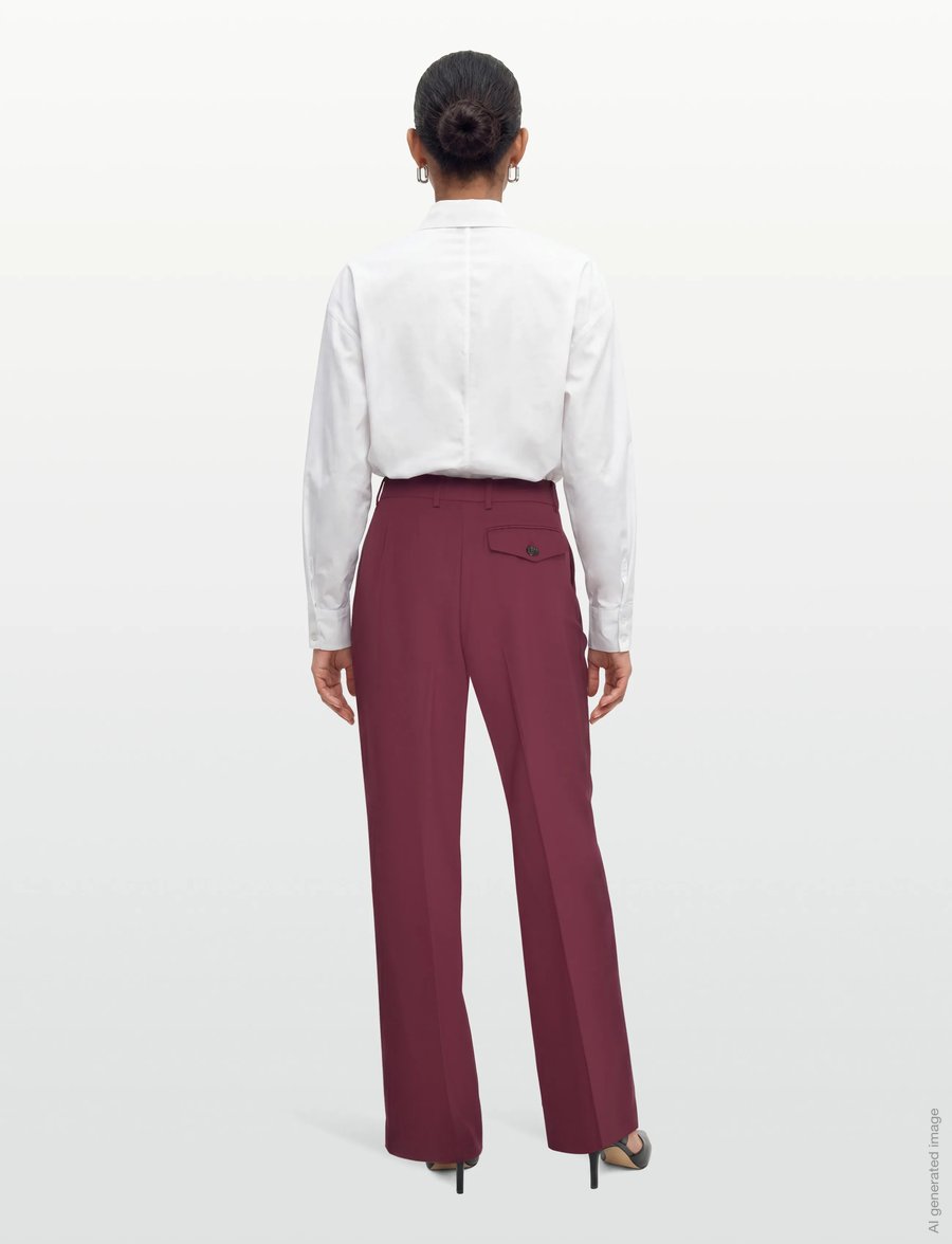Day Birger et Mikkelsen - Enzo - Classic Gabardine - laia säärega püksid - tawny port - 4