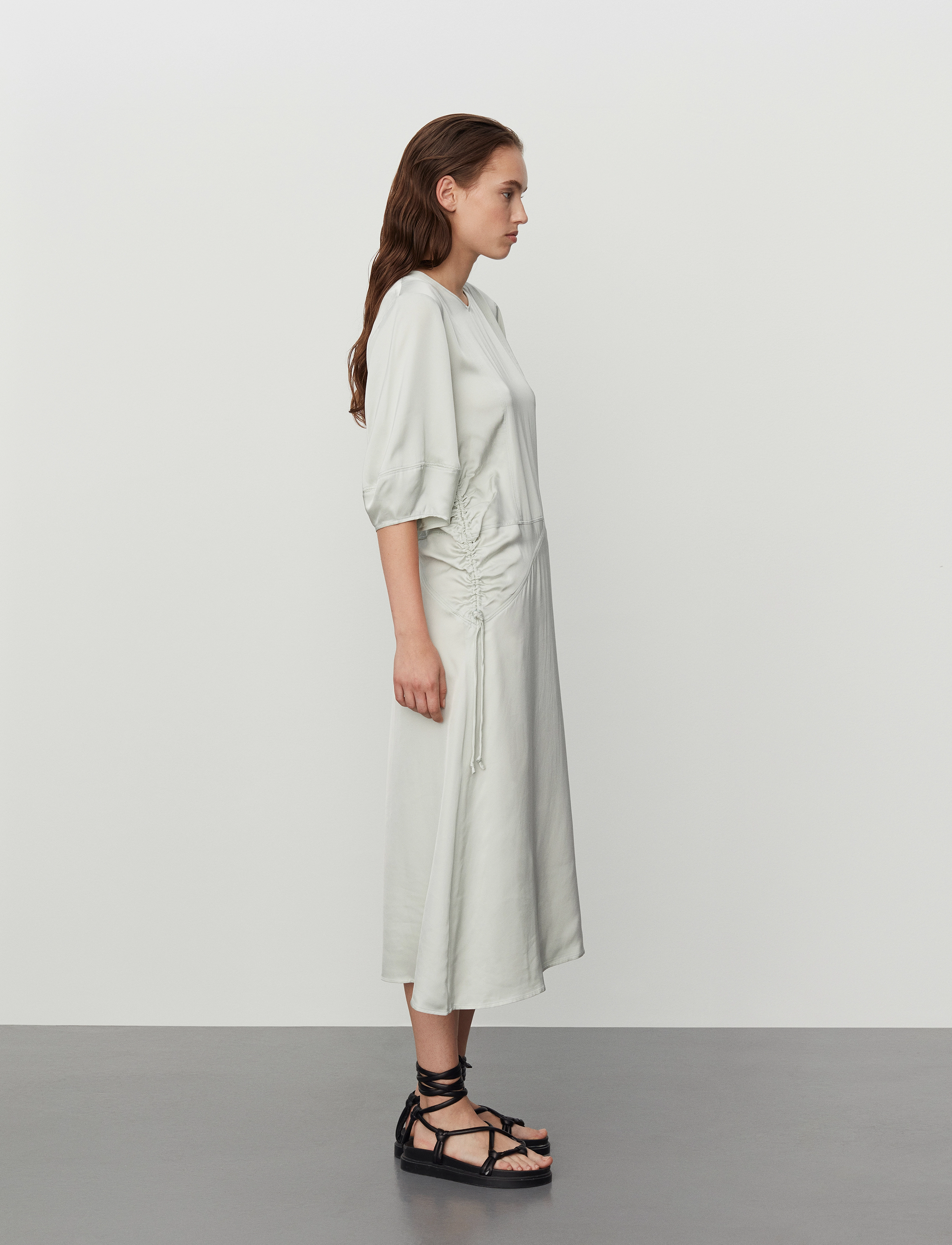 Day Birger et Mikkelsen - Gia - Fluid Viscose - vidutinio ilgio suknelės - sky gray - 3
