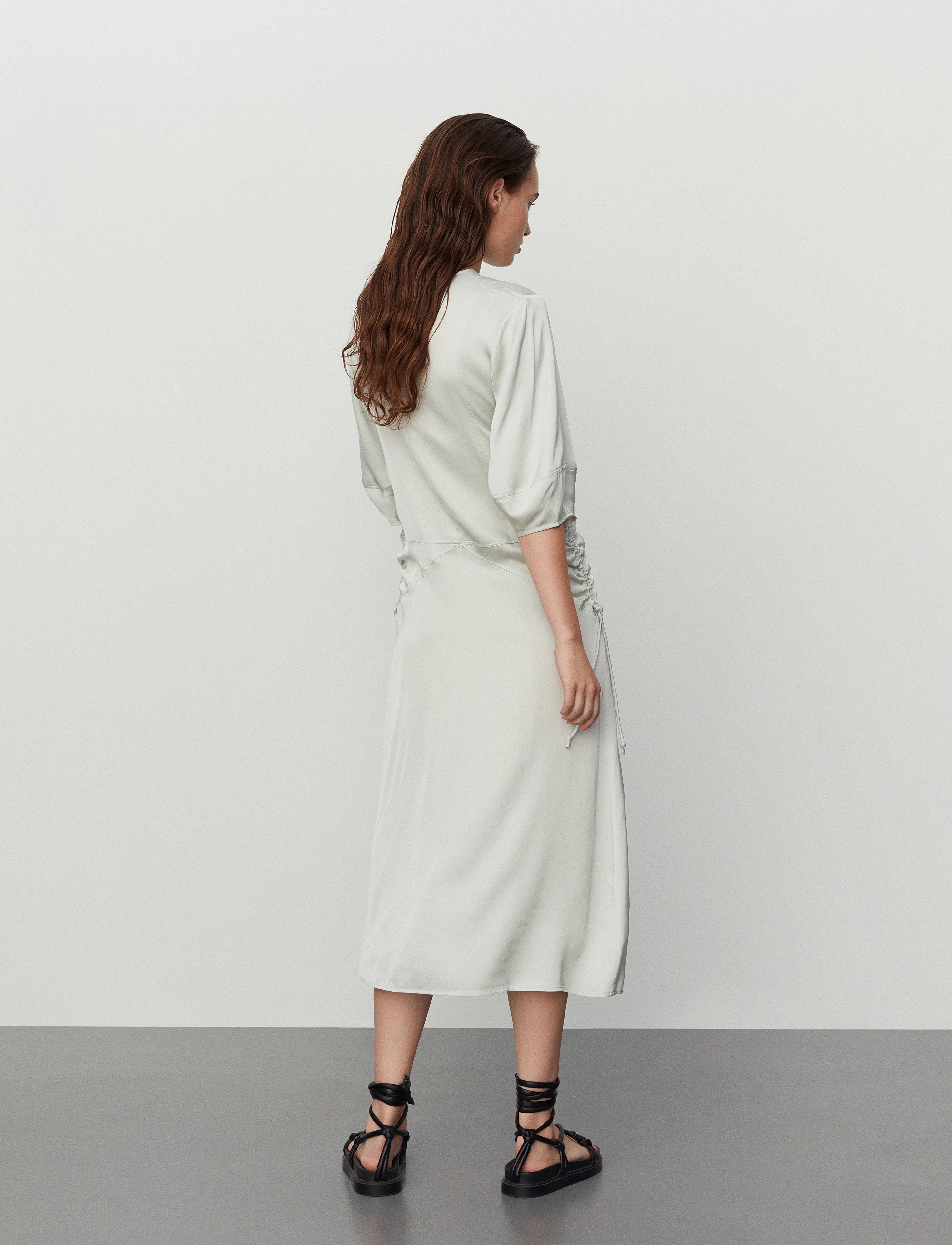 Day Birger et Mikkelsen - Gia - Fluid Viscose - vidutinio ilgio suknelės - sky gray - 4