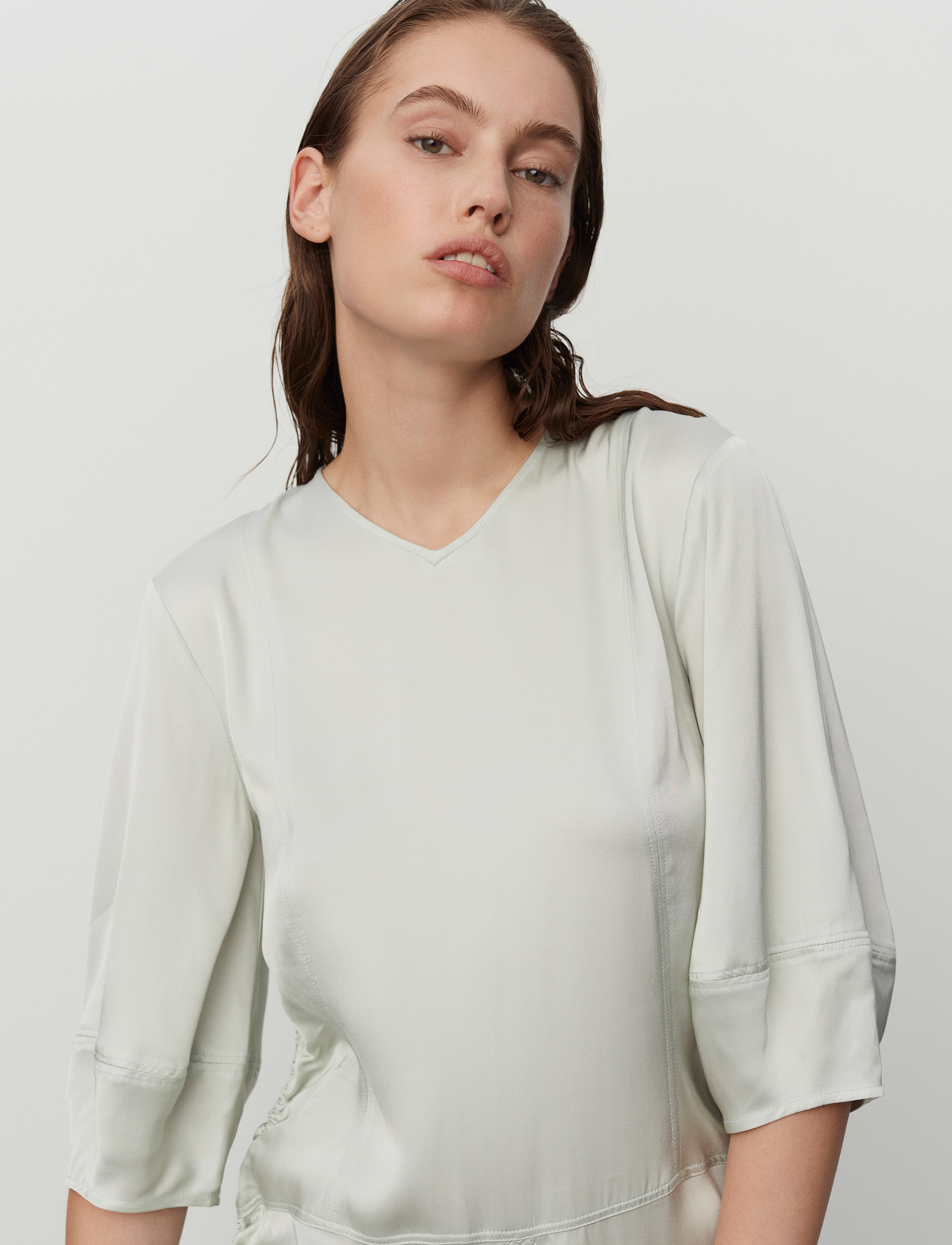 Day Birger et Mikkelsen - Gia - Fluid Viscose - vidutinio ilgio suknelės - sky gray - 5