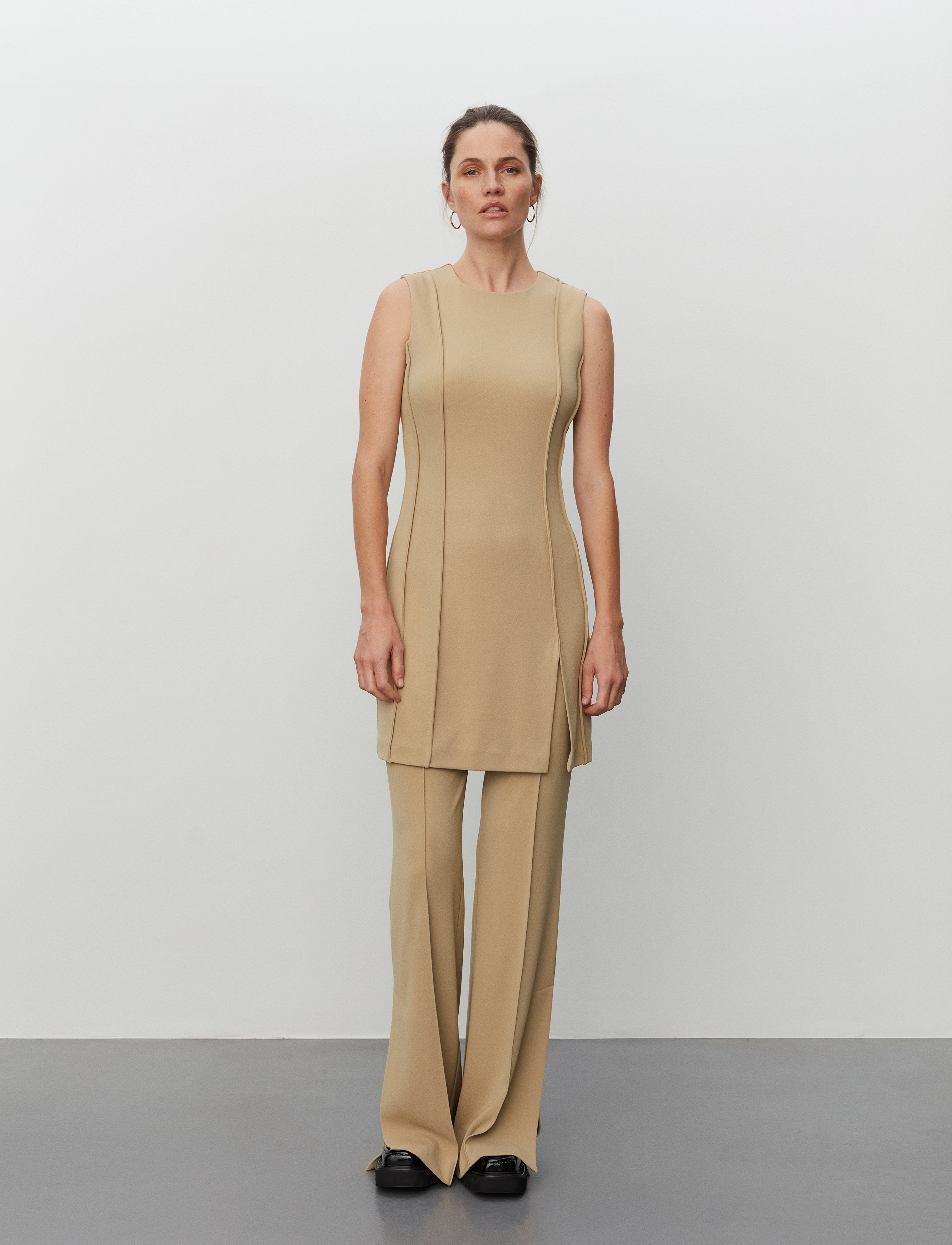 Day Birger et Mikkelsen Sarah All Jersey, S, Dresses, Khakigrün - Short Dress, Frauen