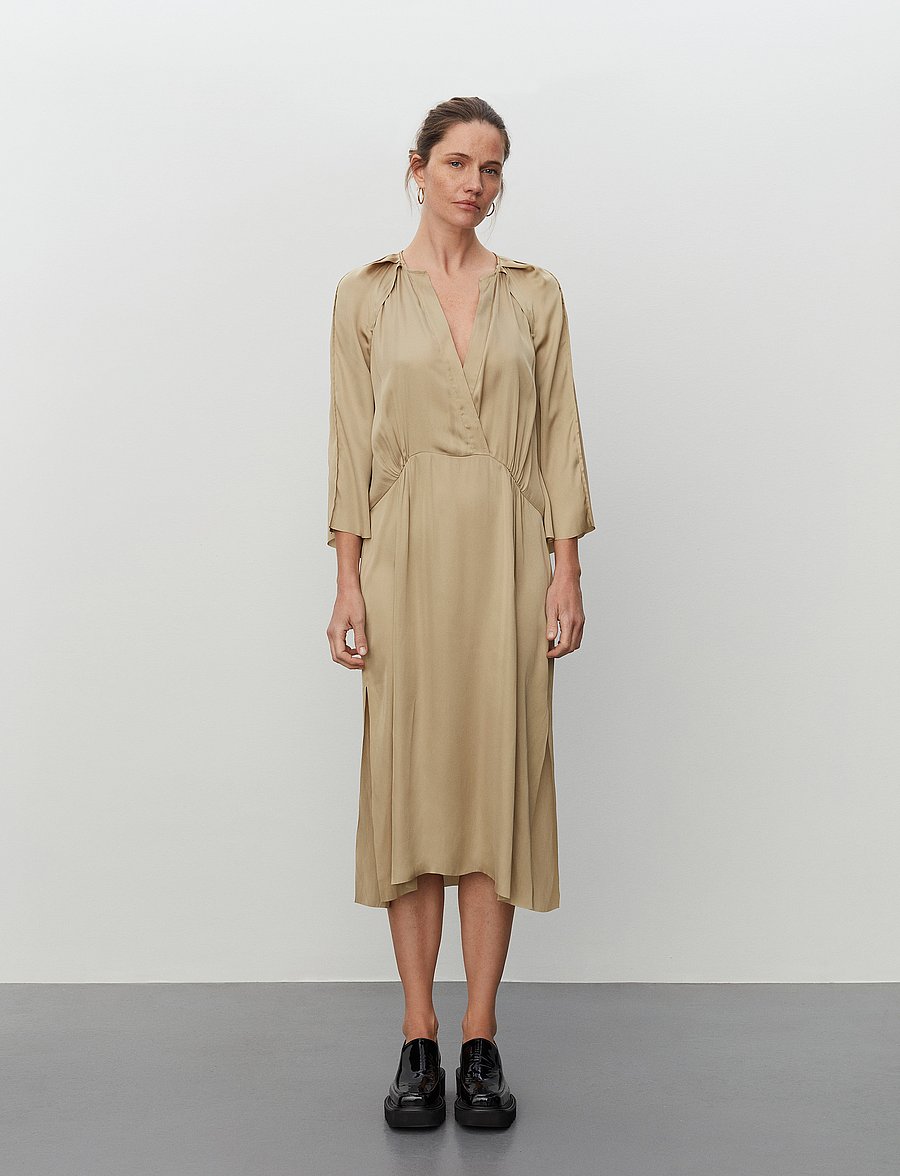 Day Birger et Mikkelsen - Tess - Modern Drape - midiklänningar - blonde khaki - 0