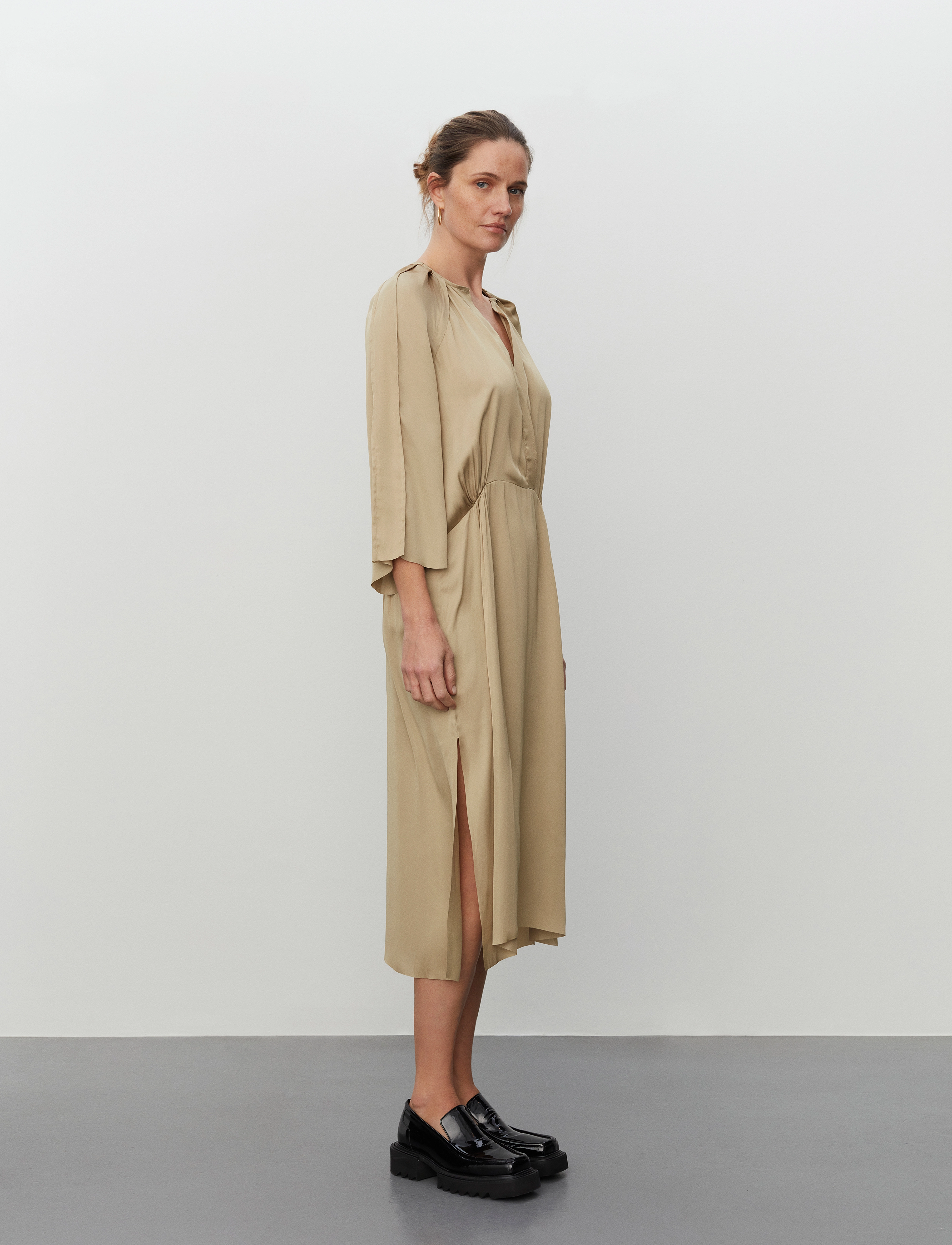 Day Birger et Mikkelsen - Tess - Modern Drape - midikleider - blonde khaki - 5