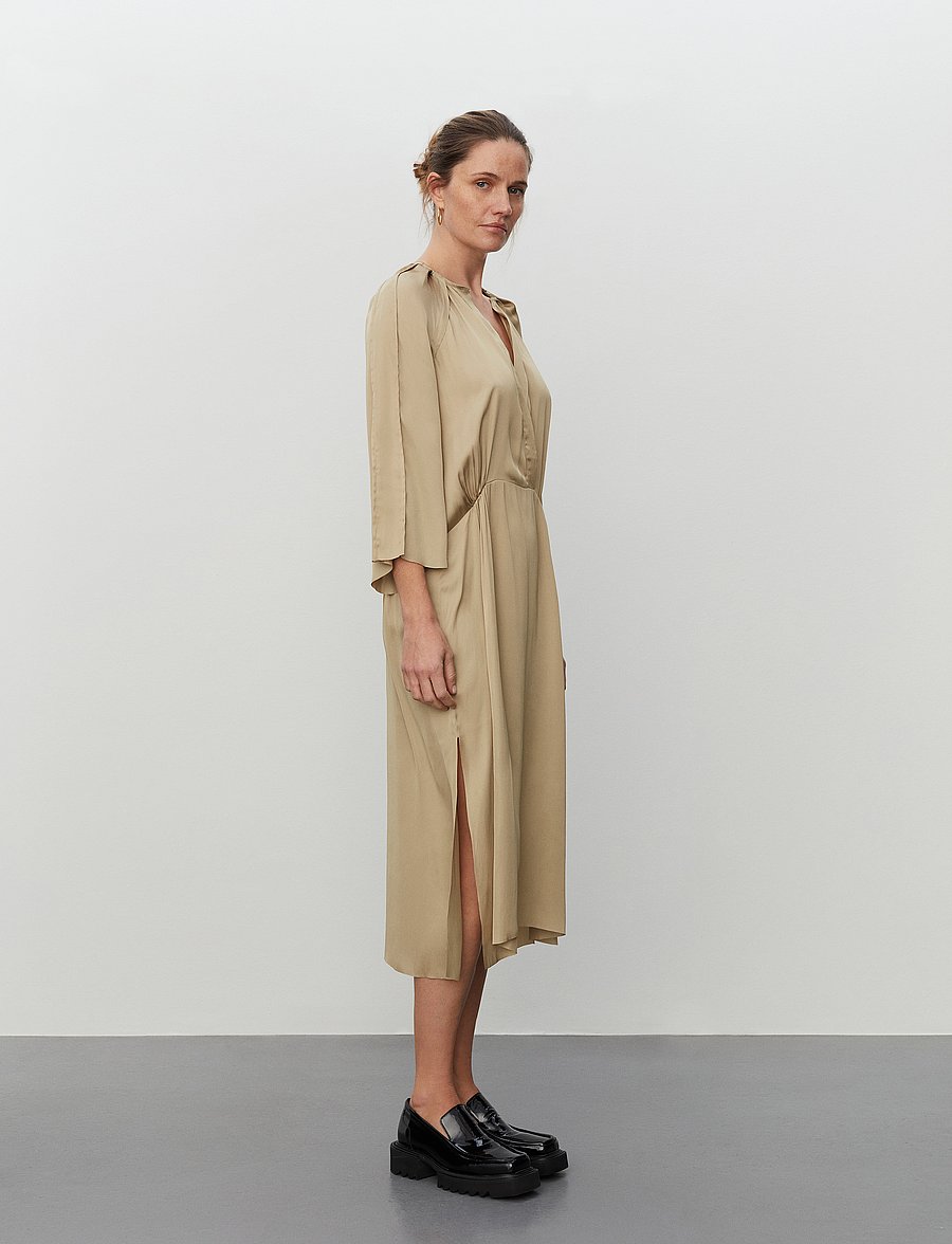 Day Birger et Mikkelsen - Tess - Modern Drape - midiklänningar - blonde khaki - 5