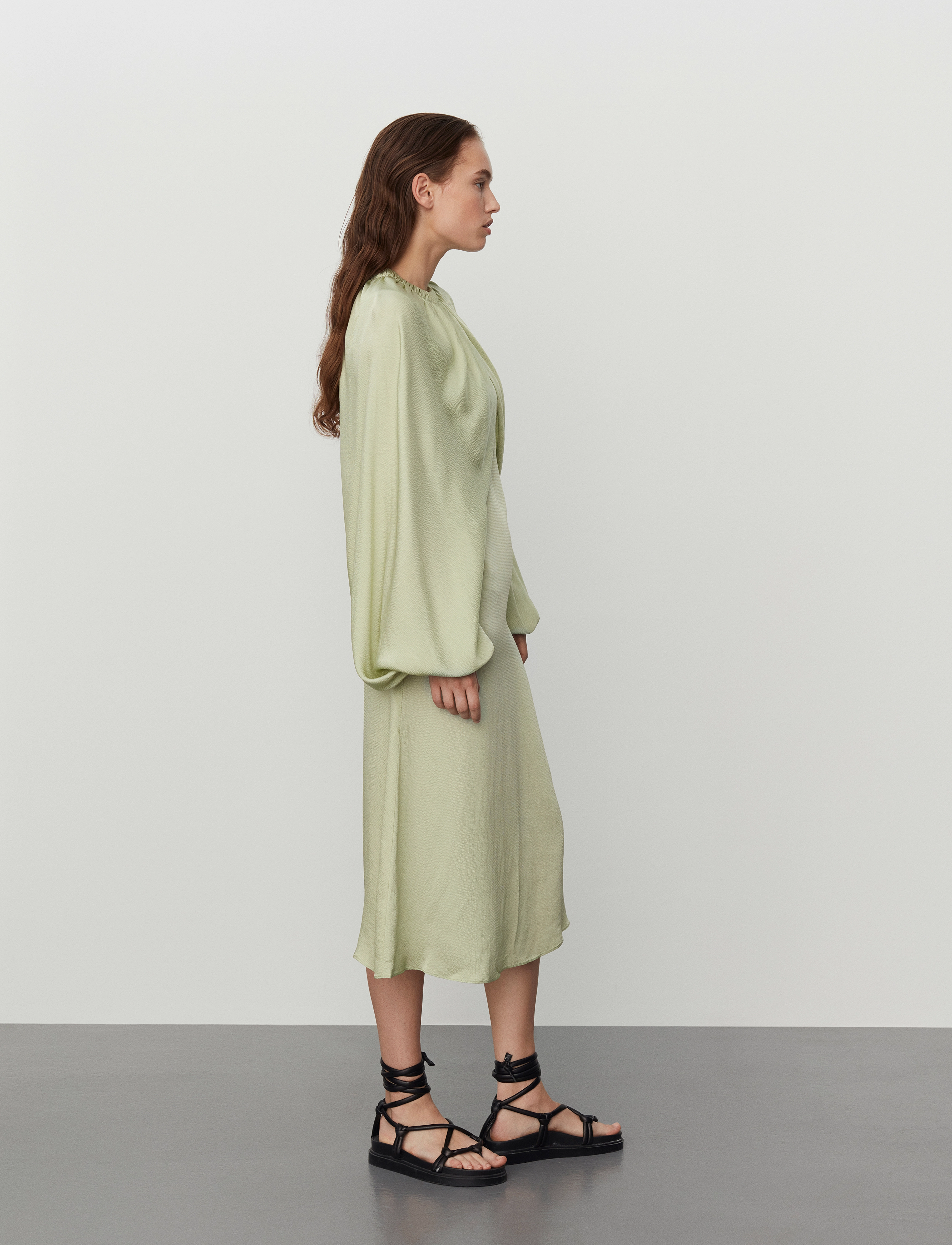 Day Birger et Mikkelsen - Whitney - Fluid Texture - midikjoler - celadon green - 3