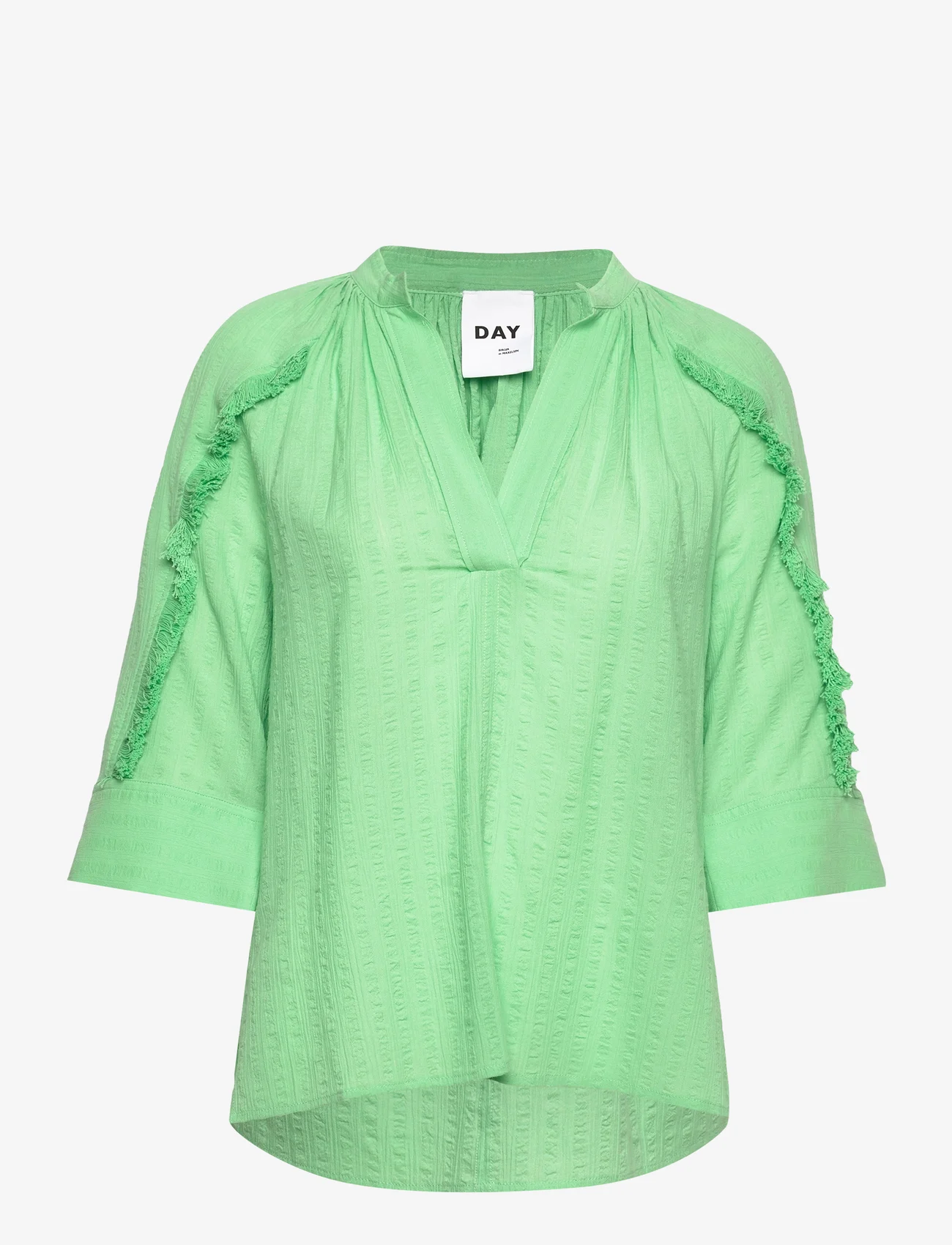 Day Birger et Mikkelsen - Zachary - Sheer Cotton - long-sleeved blouses - bright green - 0