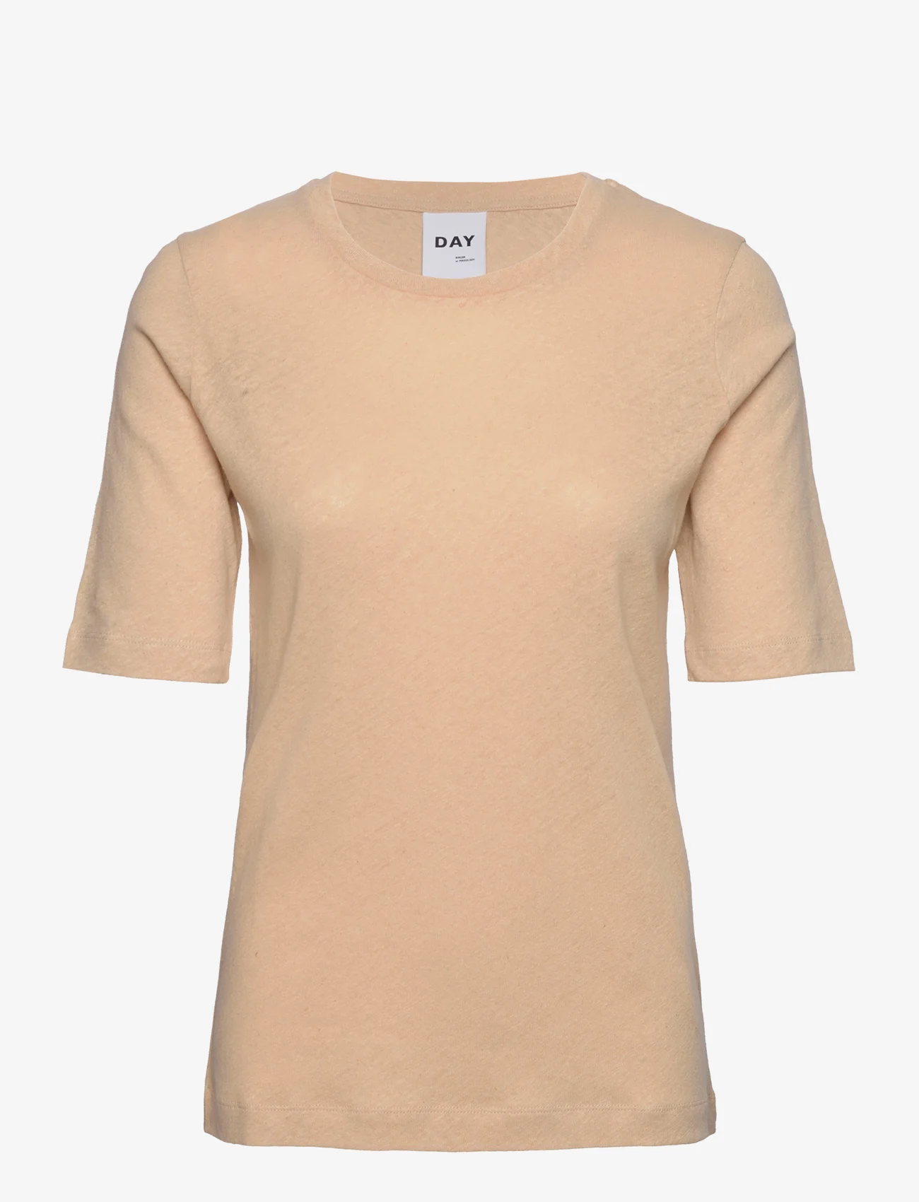 Day Birger et Mikkelsen - Sawyer - Linen Mix - t-shirts - pebble - 0