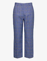 Day Birger et Mikkelsen - Classic Lady - Summertime Check - spodnie proste - lapis blue - 0