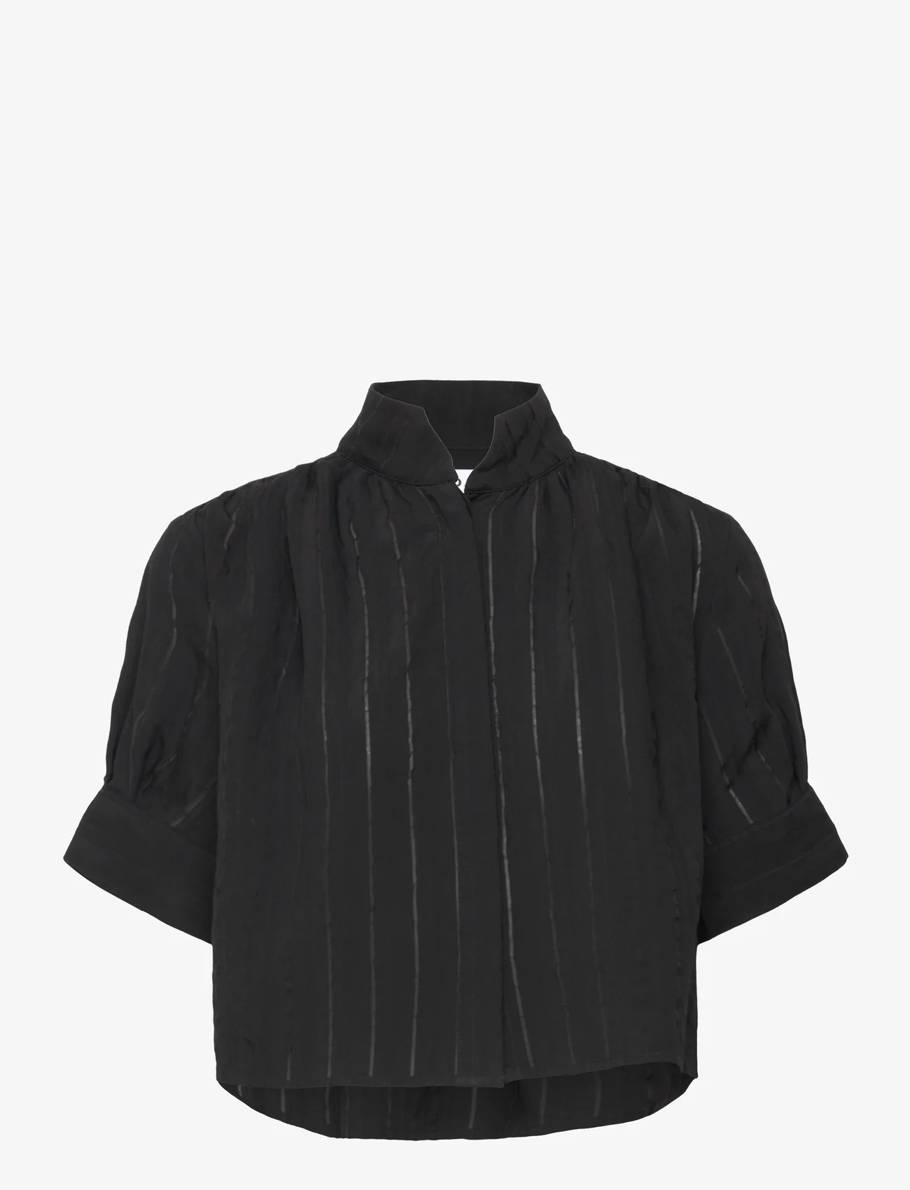 Day Birger et Mikkelsen - Lucia - Blended Stripe - short-sleeved blouses - black - 0