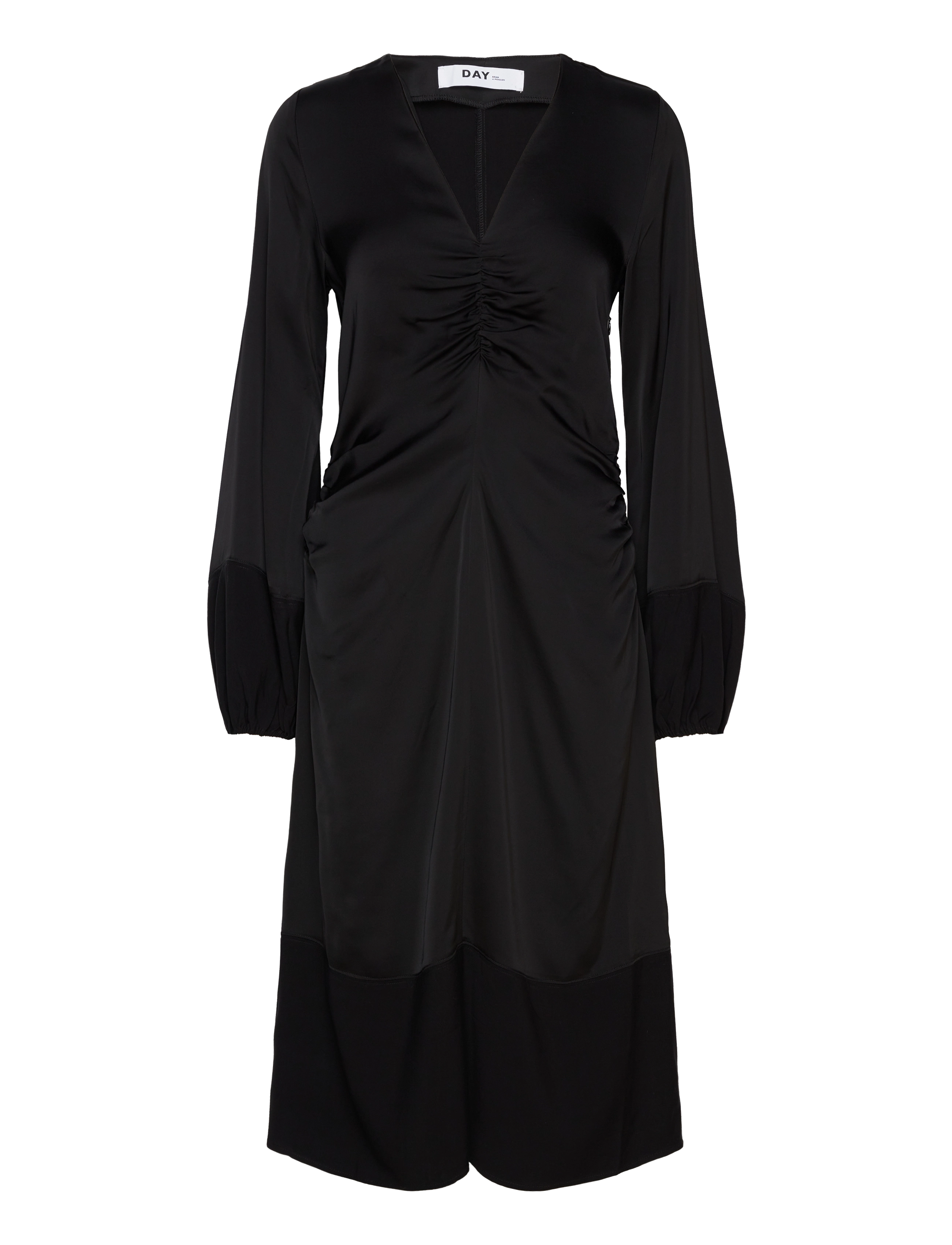 Day Birger et Mikkelsen Melissa Fluid Viscose, 32, Dresses, Schwarz - Knee-length & Midi, Frauen