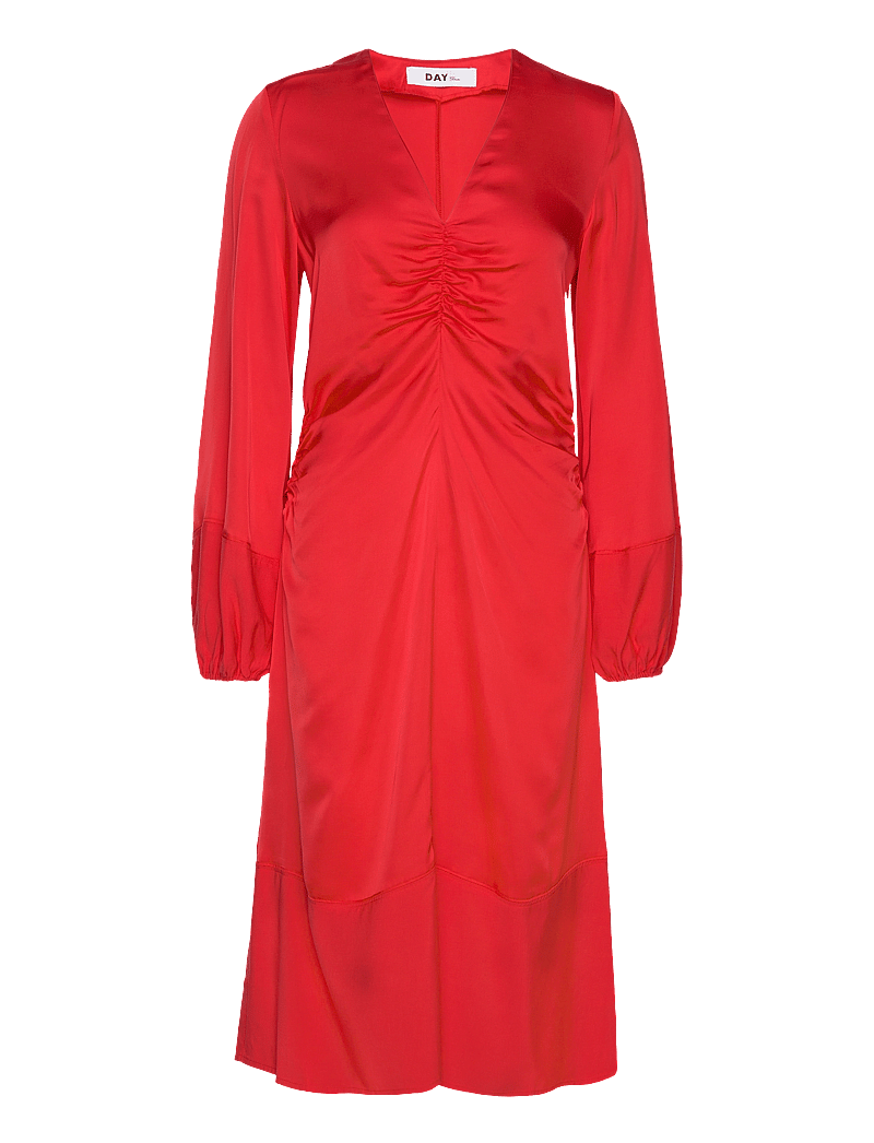 Day Birger et Mikkelsen - Melissa - Fluid Viscose - midi kjoler - flame scarlett - 0