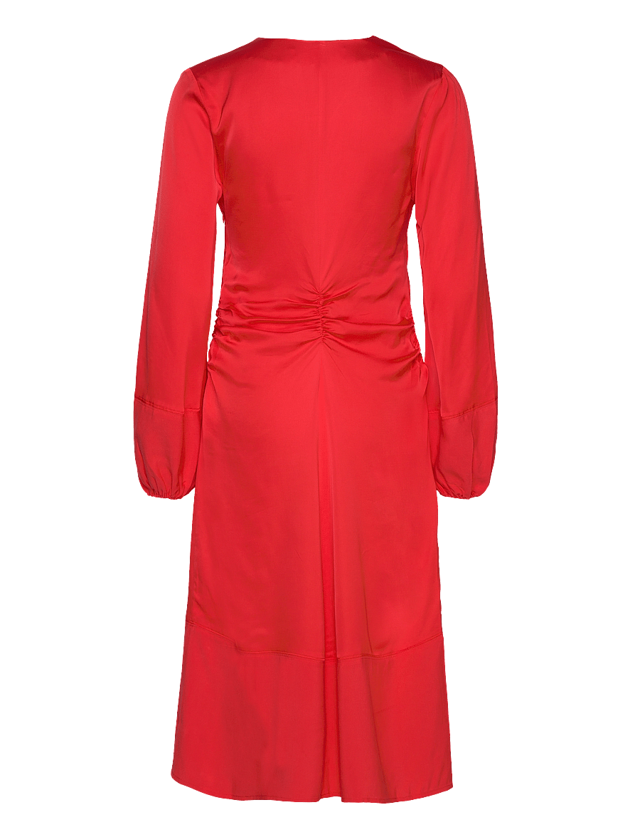 Day Birger et Mikkelsen - Melissa - Fluid Viscose - midi kjoler - flame scarlett - 1