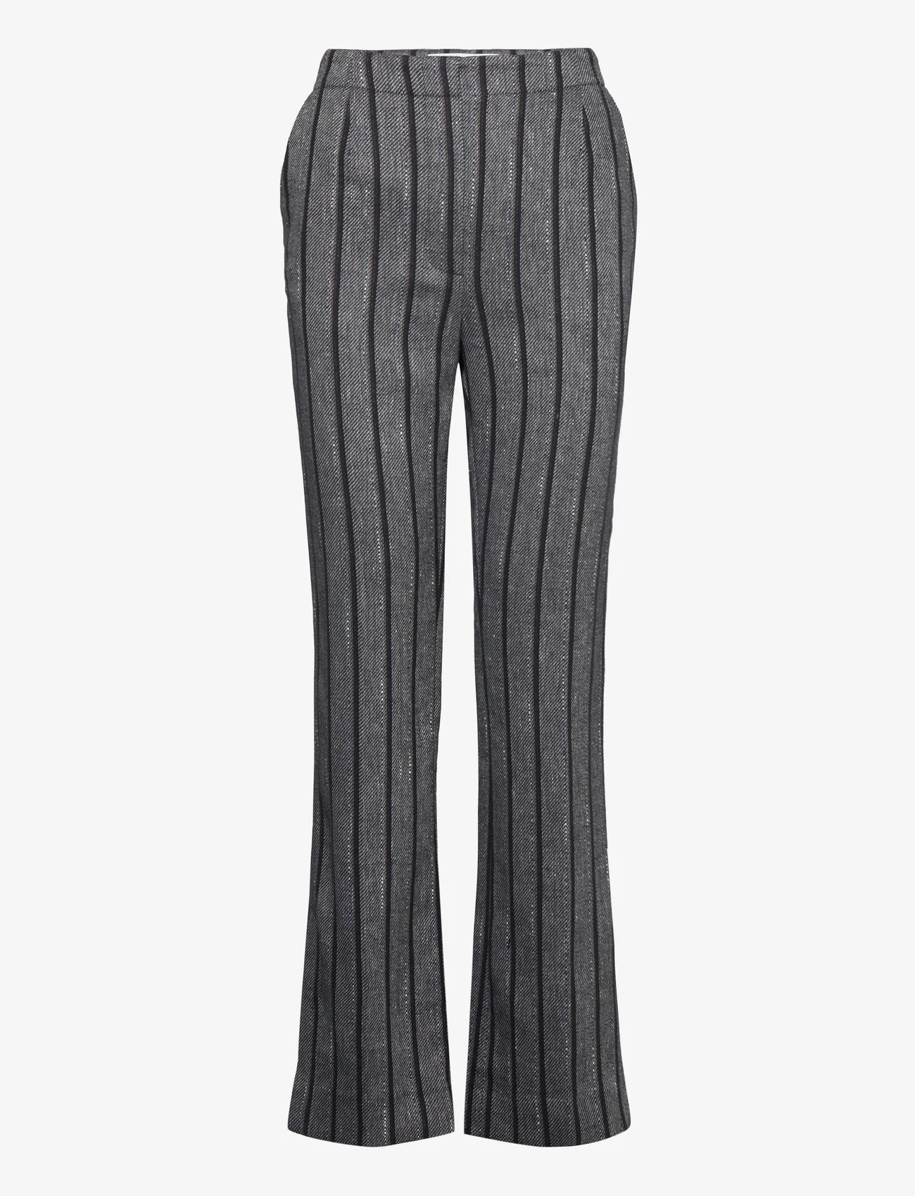 Day Birger et Mikkelsen - Ally - Cotton Blend Stripe - tailored trousers - black - 0