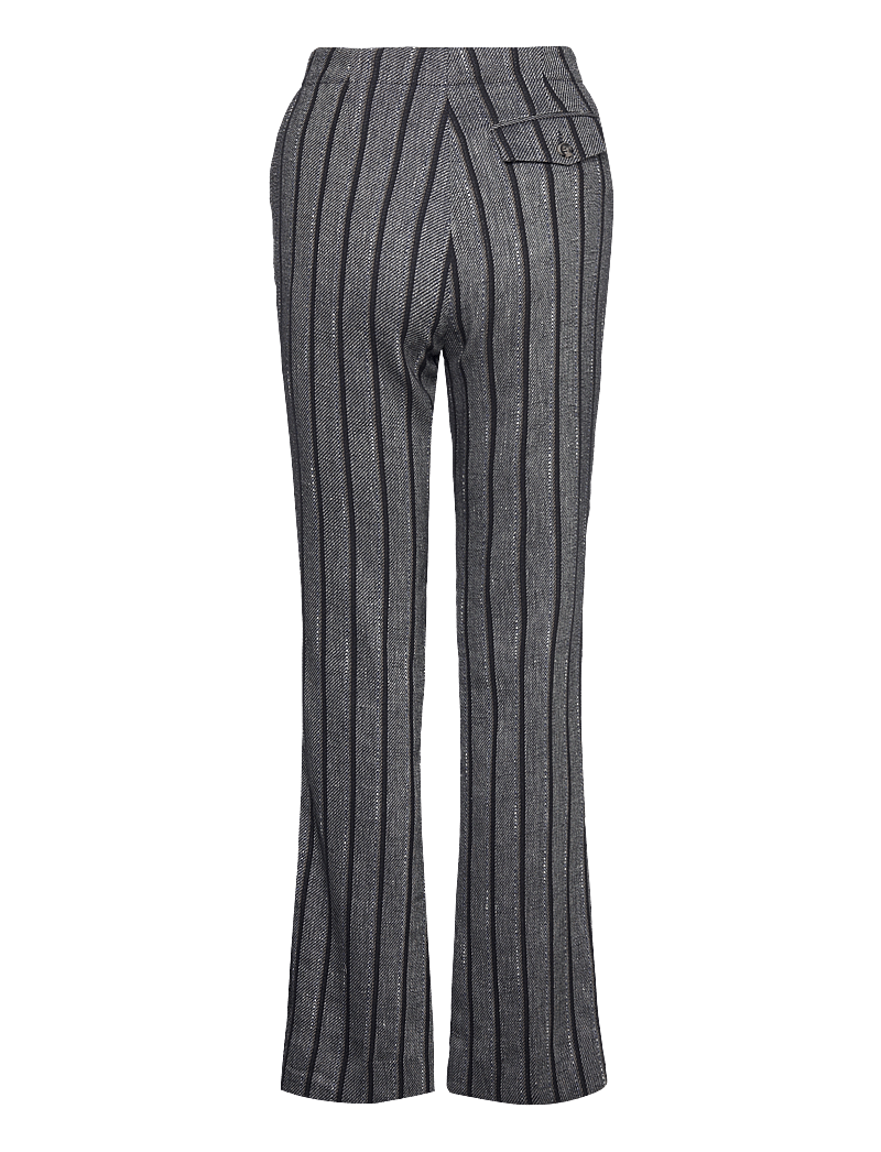 Day Birger et Mikkelsen - Ally - Cotton Blend Stripe - alt laiad püksid - black - 2