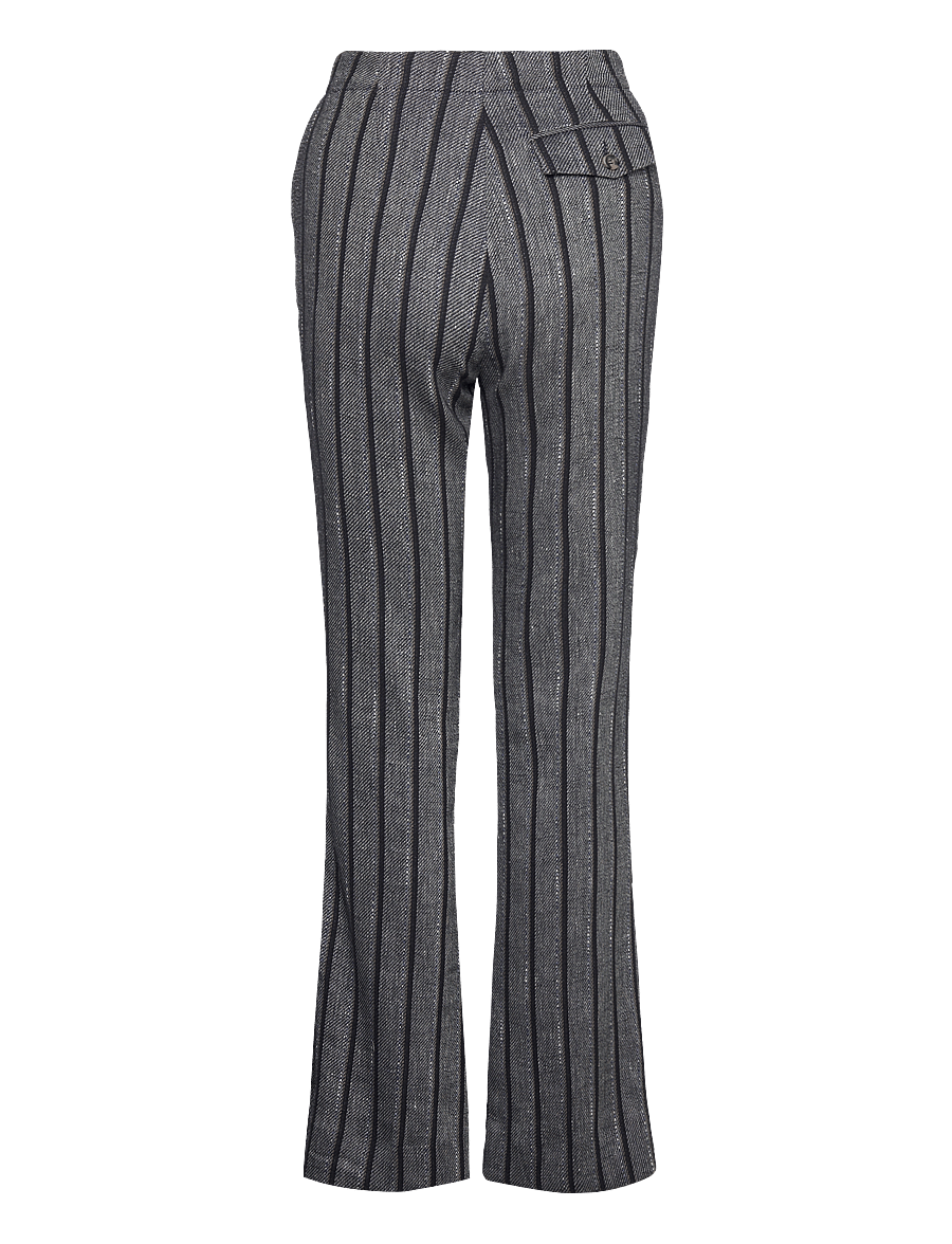 Day Birger et Mikkelsen - Ally - Cotton Blend Stripe - ar zvanveida galiem - black - 2