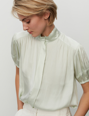 Day Birger et Mikkelsen - Cody - Modern Drape - short-sleeved blouses - aqua glass - 4