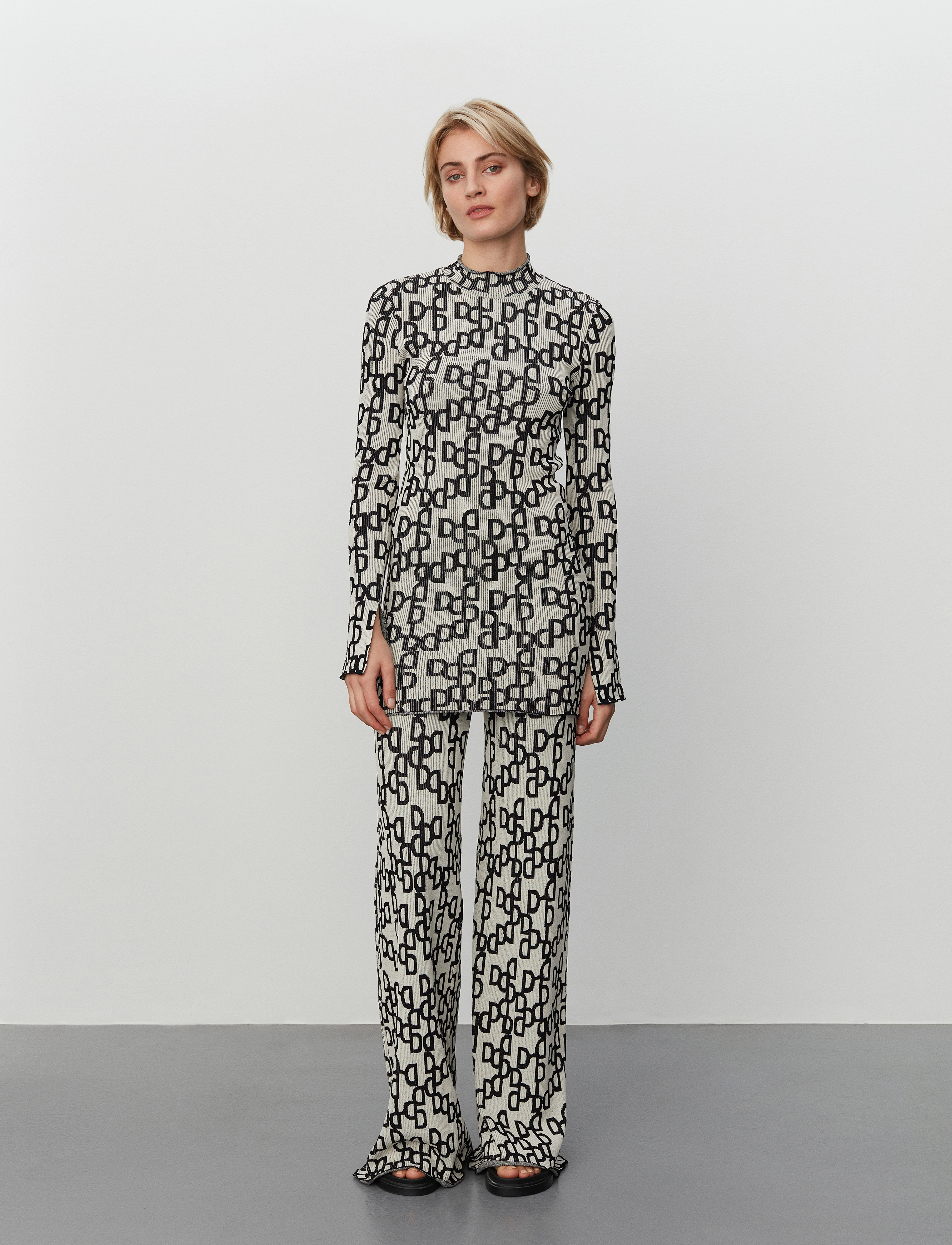 Day Birger et Mikkelsen Corina Graphic Jacquard, XS, Dresses, Grau - Short Dress, Frauen