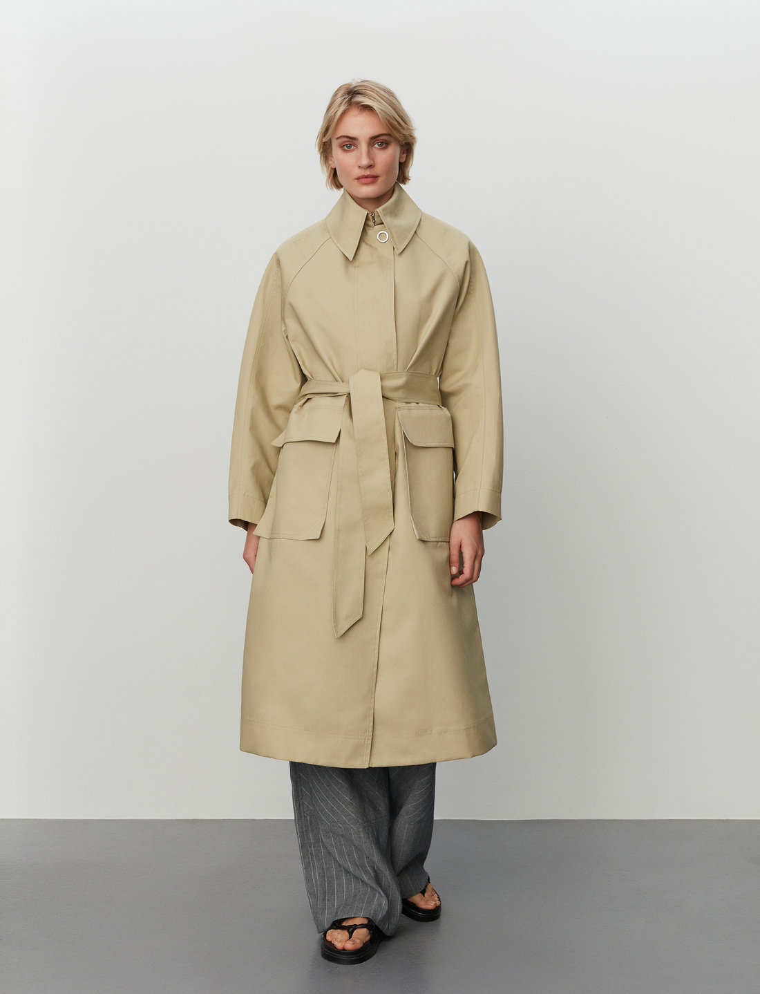 Heavy trench coat sales