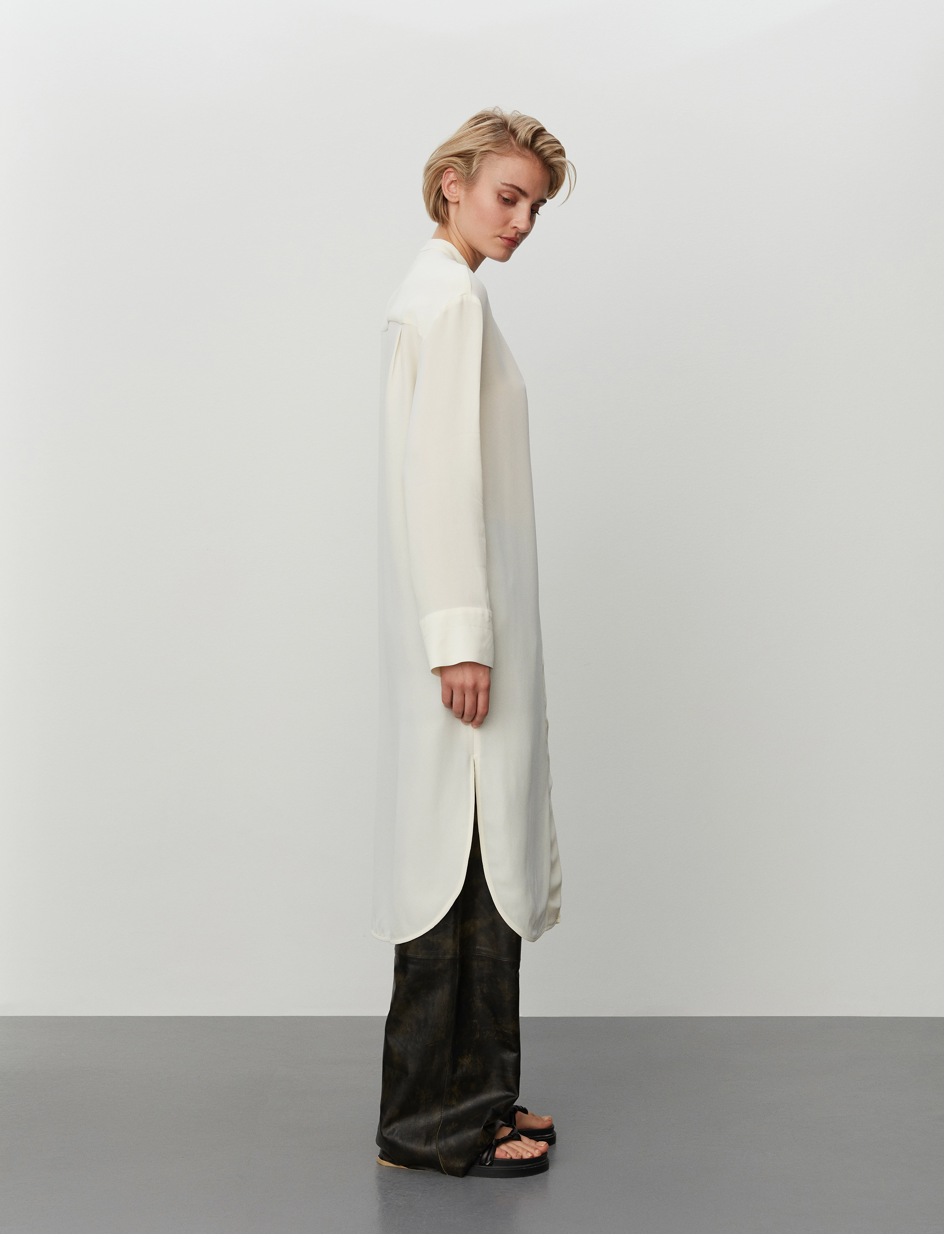 Day Birger et Mikkelsen - Layla - Matte Viscose Crepe - skjortekjoler - vanilla ice - 5
