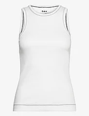 Day Birger et Mikkelsen - Alisson - Heavy Rib - t-shirts & topper - bright white - 0
