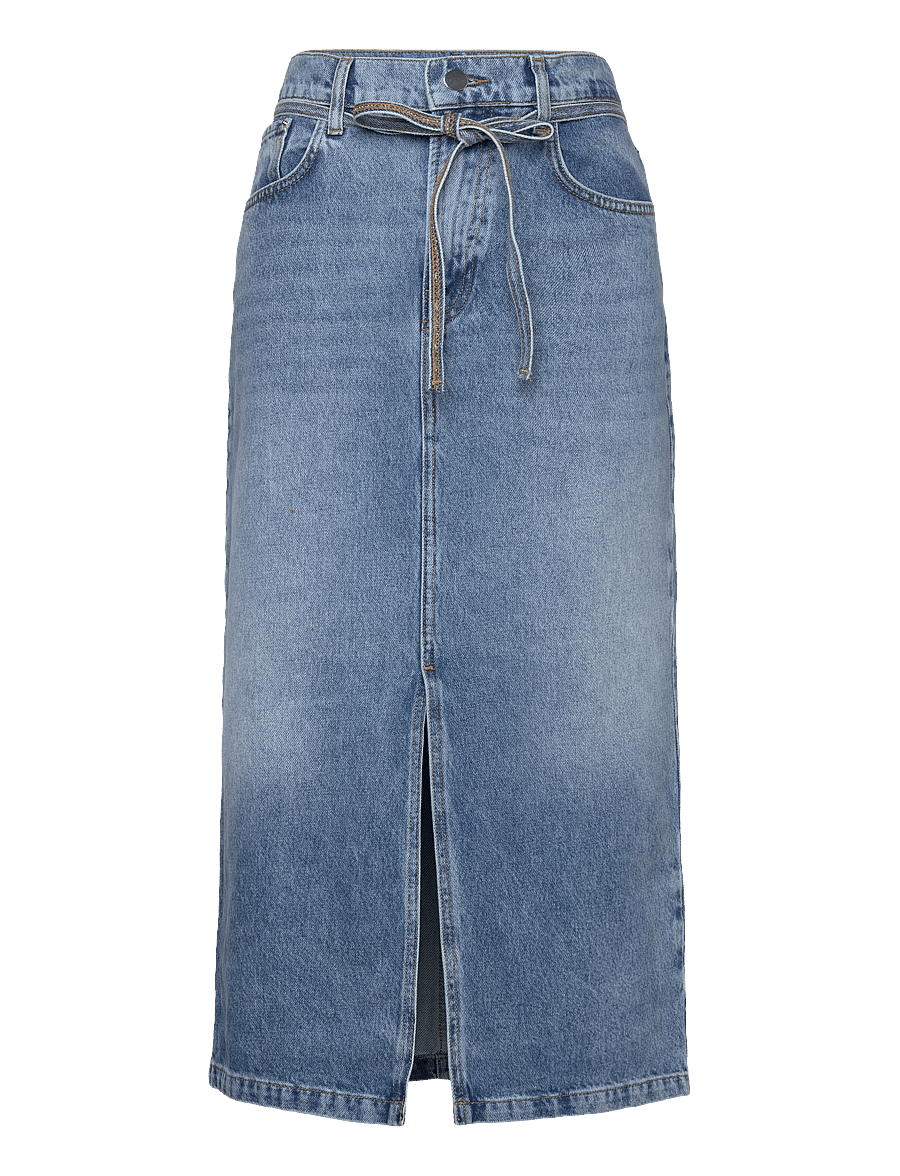 Day Birger et Mikkelsen - Ben - Blue Soft Denim - midi-röcke - light blue - 0