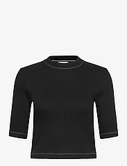 Day Birger et Mikkelsen - Bram - Heavy Rib - t-shirts - black - 0