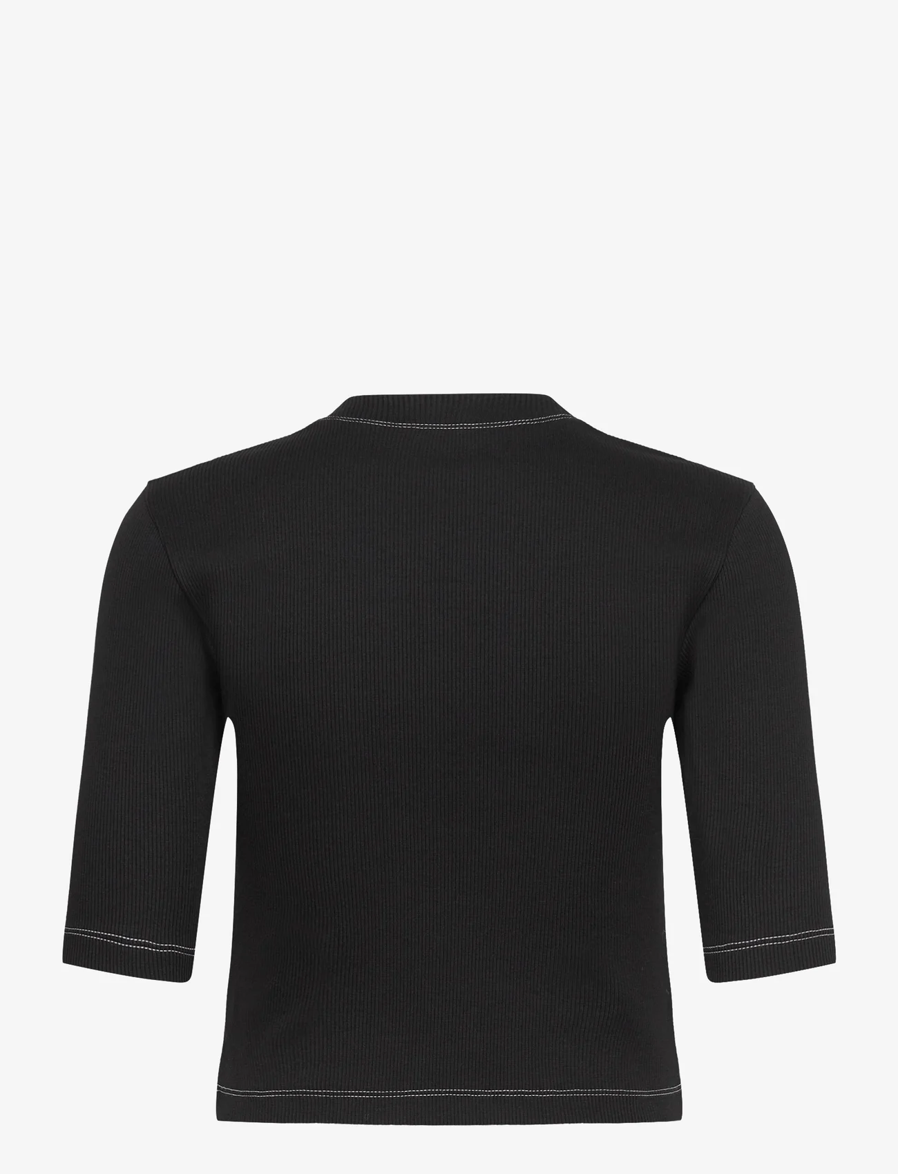 Day Birger et Mikkelsen - Bram - Heavy Rib - t-shirts - black - 1