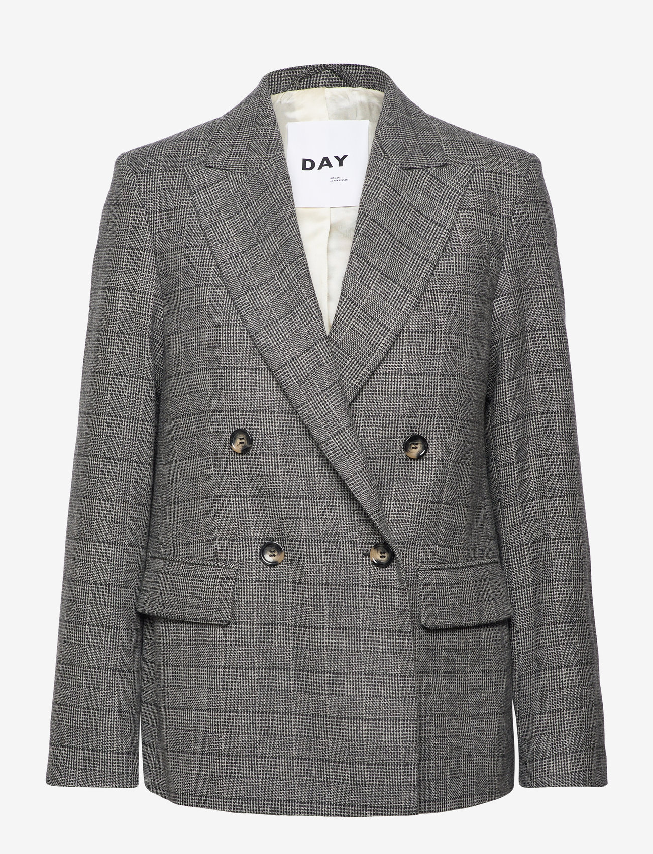 Day Birger et Mikkelsen - Cohen - Classic Wool Check - medium grey melange - 0