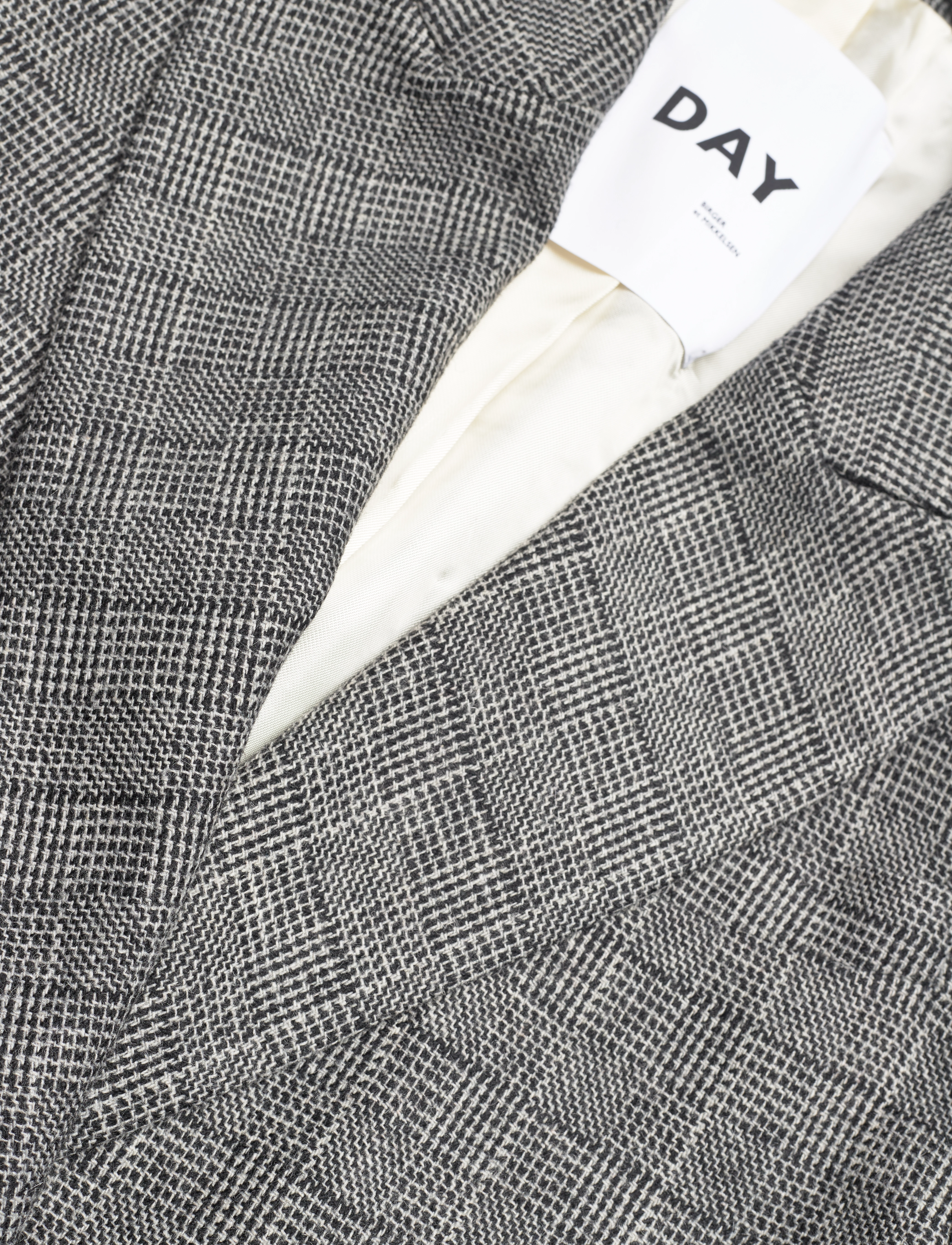 Day Birger et Mikkelsen - Cohen - Classic Wool Check - medium grey melange - 2