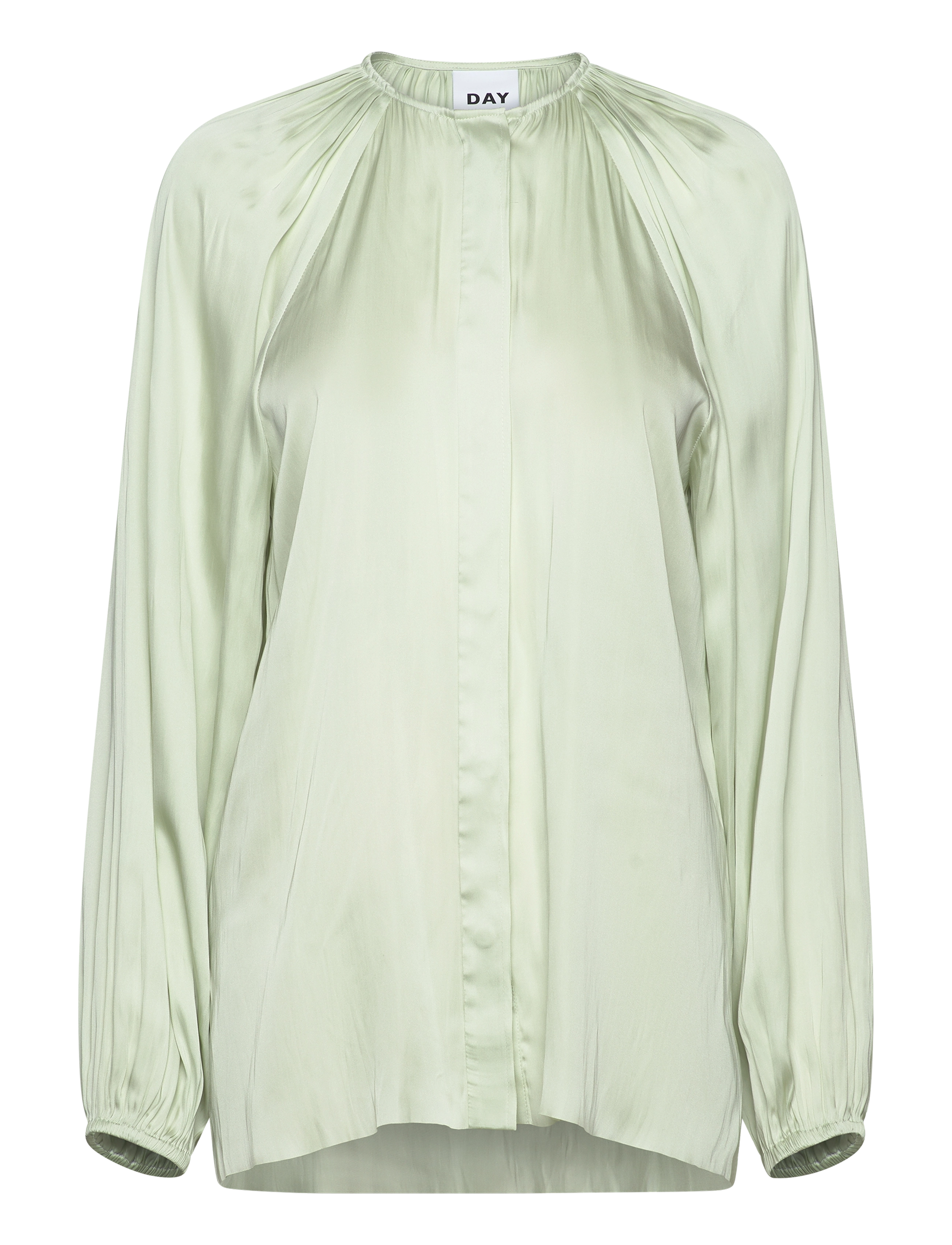 Day Birger et Mikkelsen Nadia Modern Drape, 36, Blouses, Grün - Long-sleeved, Frauen